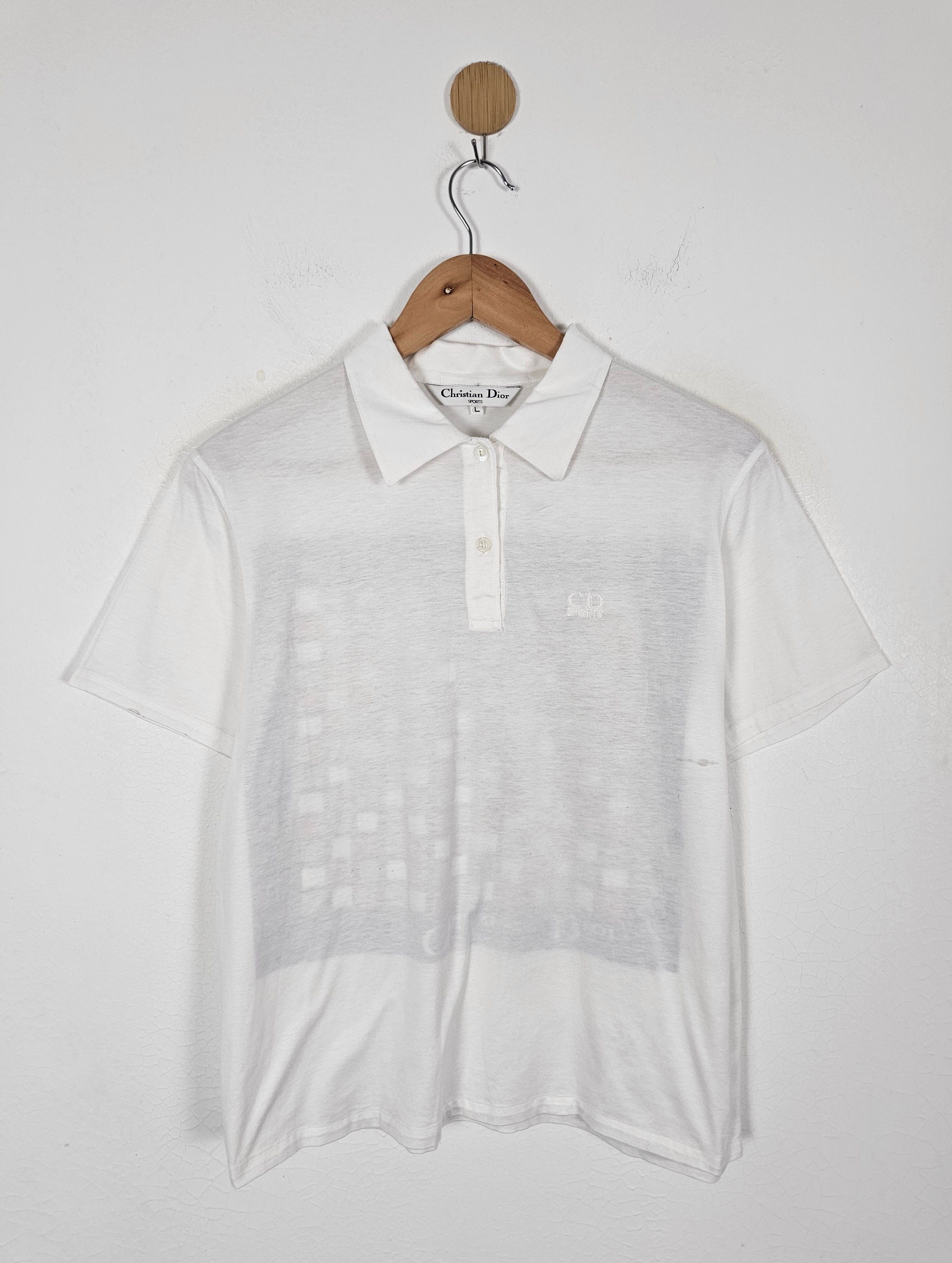 Christian Dior Monsieur Vintage Christian Dior Sports Polo shirt 90s Size US L / EU 52-54 / 3 - 2 Thumbnail