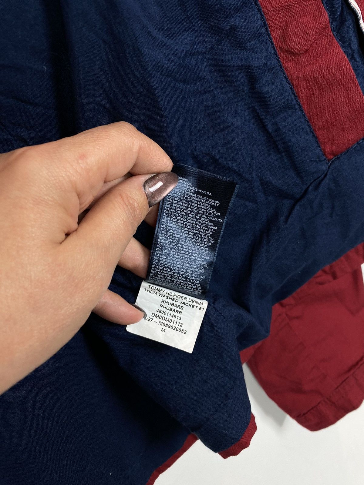 Tommy Hilfiger Hilfiger Denim Full Zip Bomber Jacket Size M Red Cotton Size US M / EU 48-50 / 2 - 8 Thumbnail