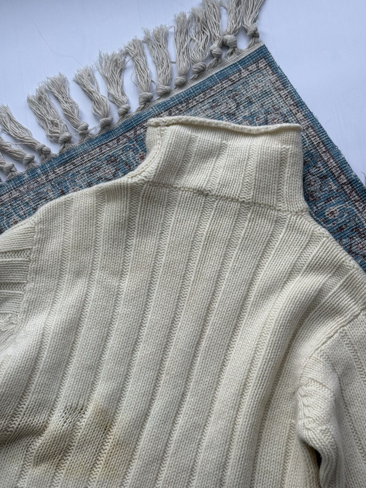 Left Hand Archive 90s Left Hand Massimo Osti Lambswool Knit Sweater Size US L / EU 52-54 / 3 - 17 Thumbnail