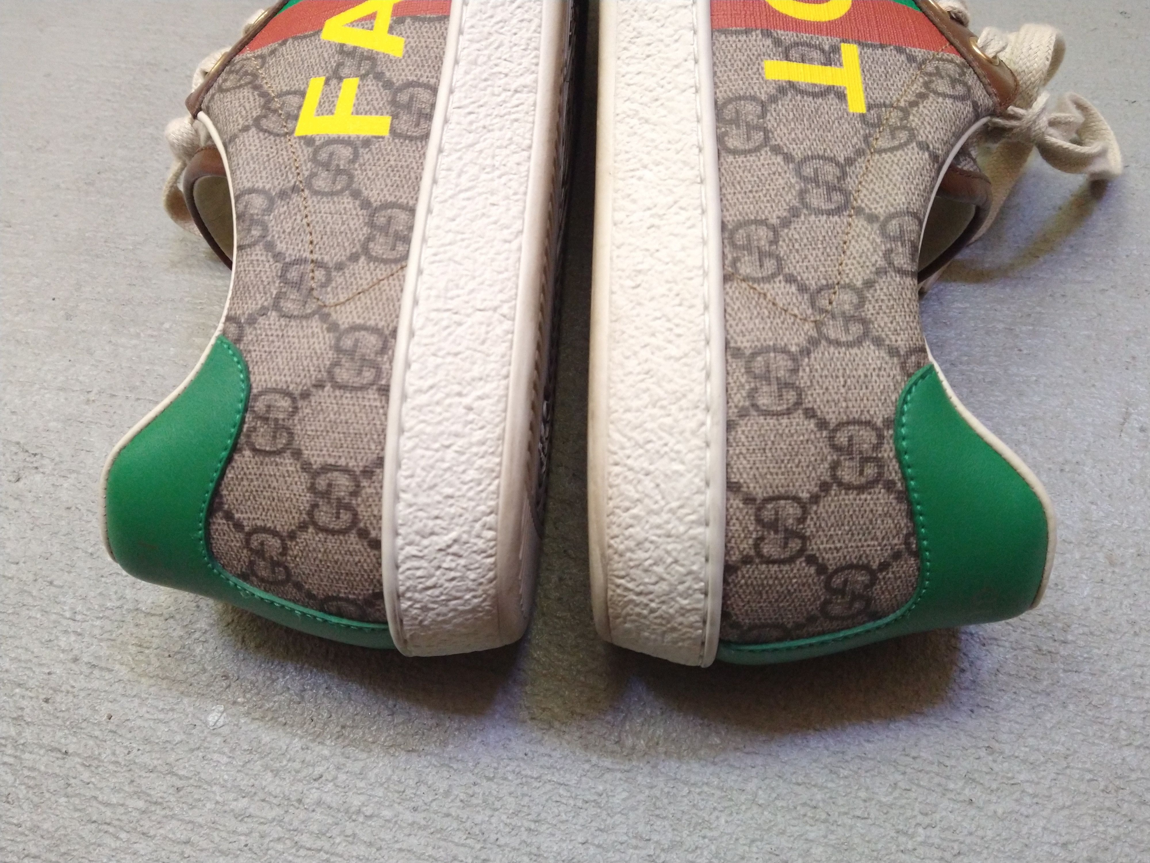 Gucci Gucci Ace Sneakers Size 10.5 Monogram Brown Green Low Size US 10.5 / EU 43-44 - 11 Thumbnail