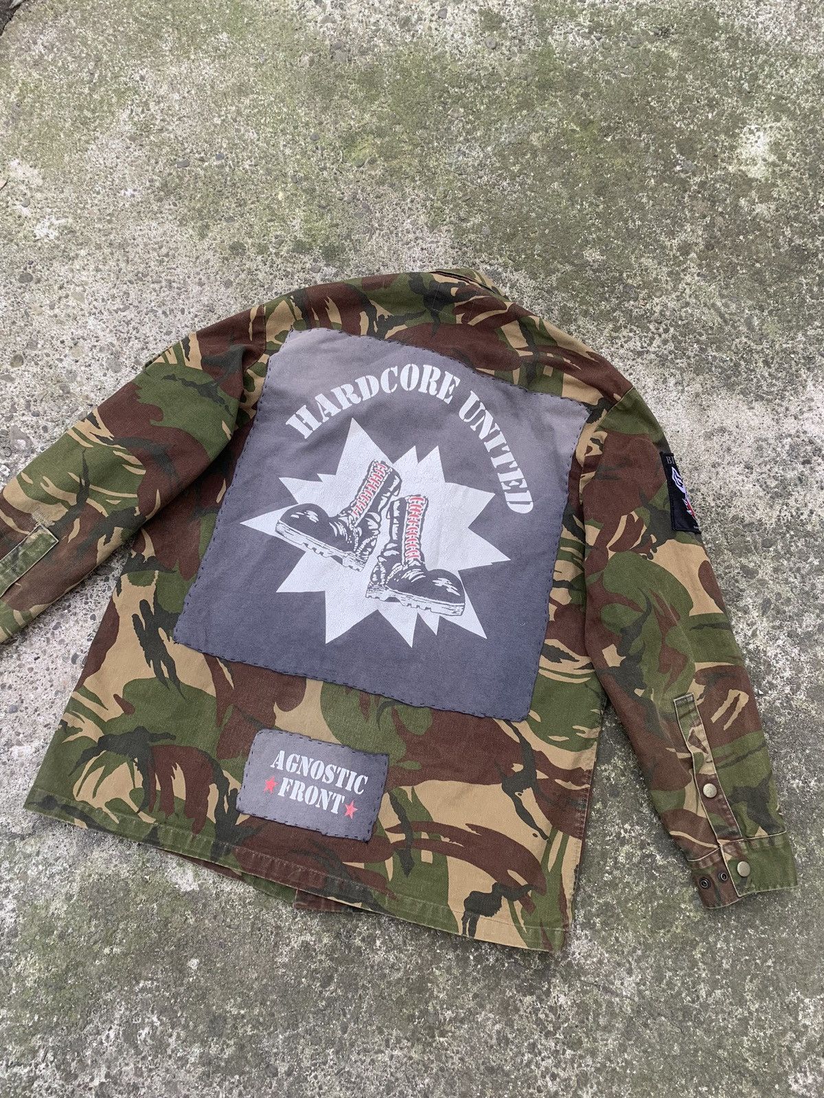 Other Custom Camo Punk Jacket w/ Patches MARQUARDT + SCHULZ Size US L / EU 52-54 / 3 - 17 Thumbnail