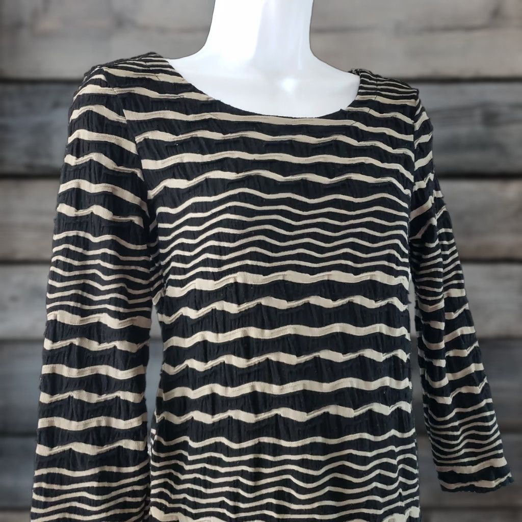 Vintage Tianello Womens Ballet Tee XS Black 3/4 Sleeve Rayon Blend Shirt Womens XS Black Ballet Tee Size XS / US 0-2 / IT 36-38 - 1 Thumbnail