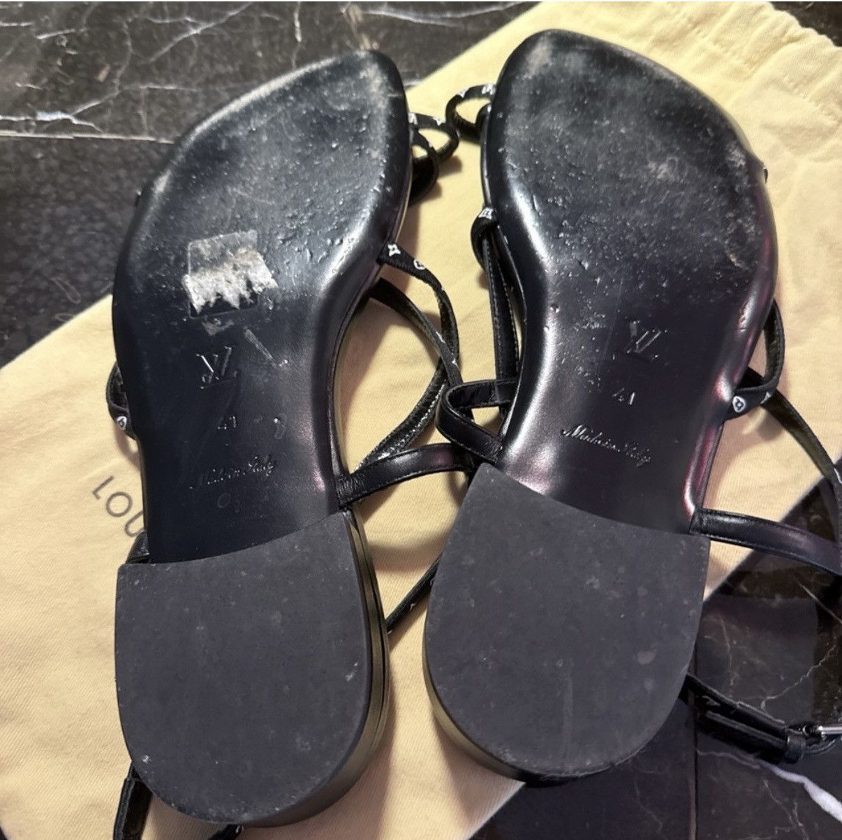Louis Vuitton Size 41 IT Louis Vuitton monogram slingback sandals Size US 11 / IT 41 - 10 Thumbnail