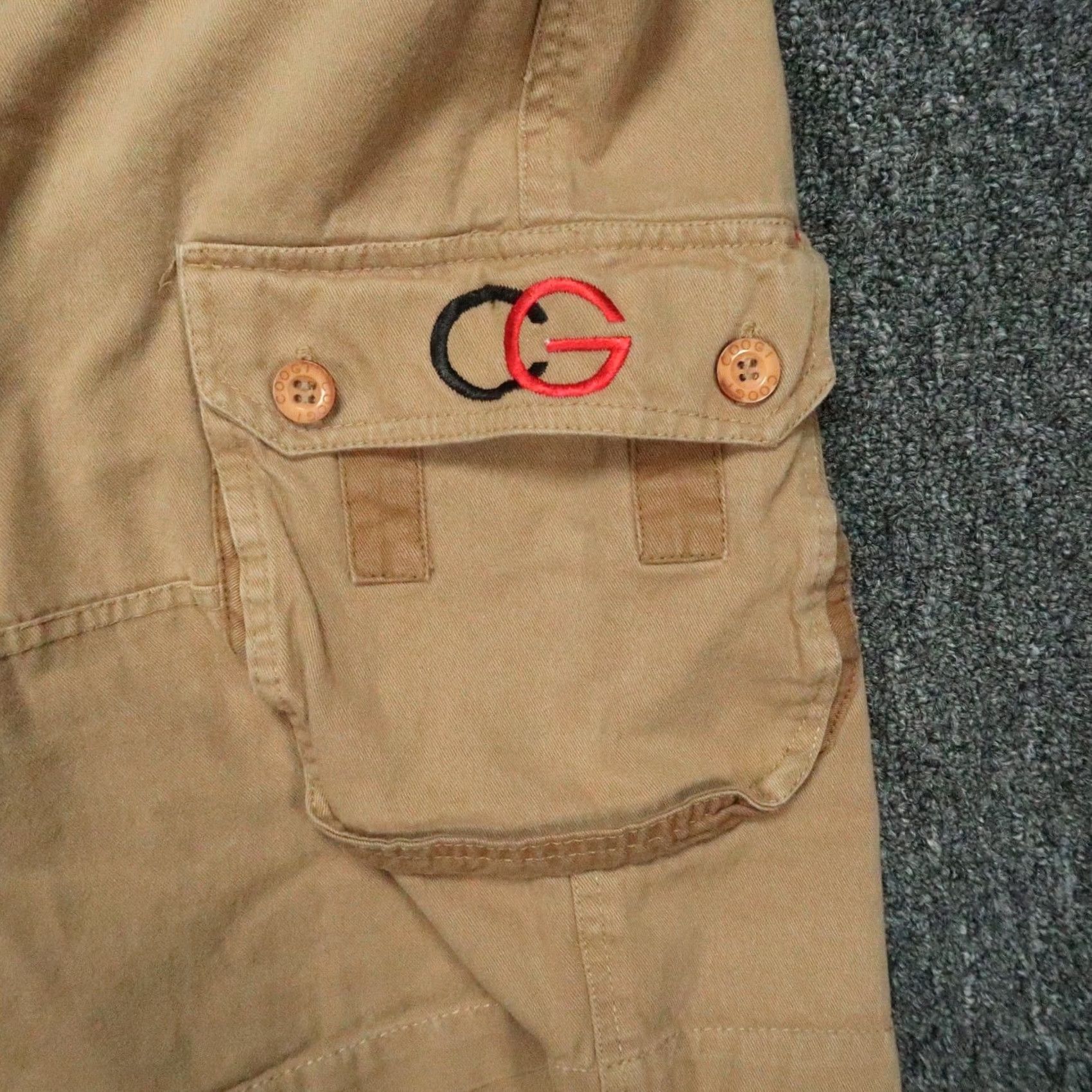 Coogi COOGI Shorts Mens 42 Khaki Brown Cargo Classic Fit Embroidered Size US 42 / EU 58 - 4 Thumbnail