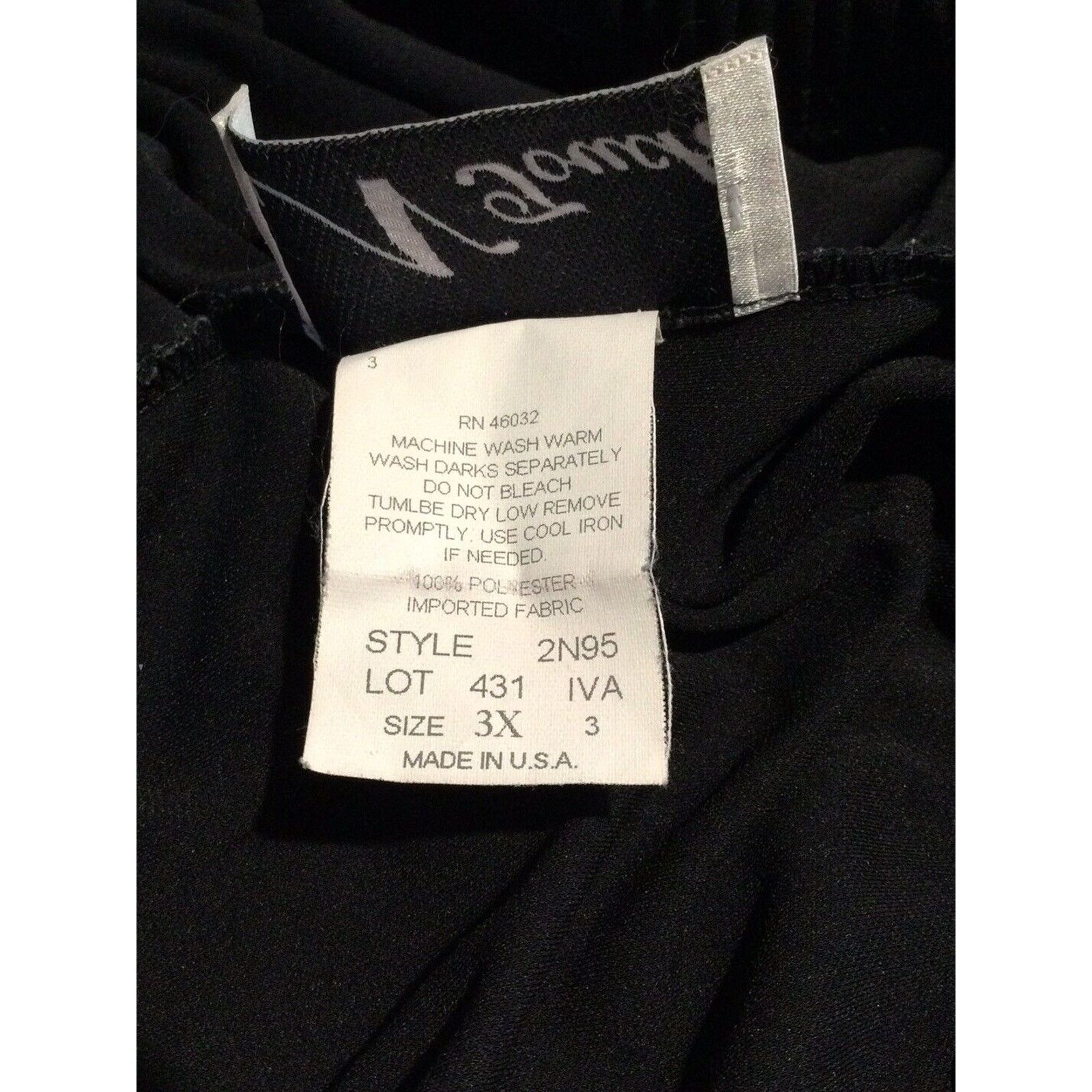 Other N Touch Elastic Waist Pleated A Line Black Skirt Sz 3X Size 38" / US 16 / IT 52 - 12 Thumbnail