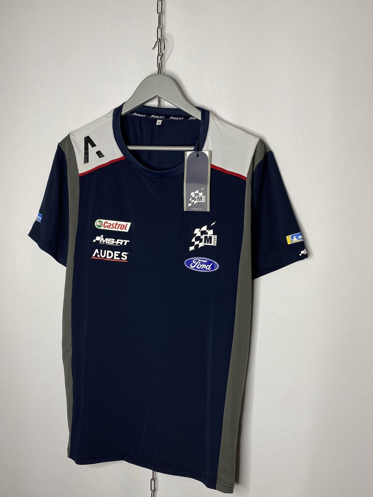 Vintage Audes Racing T-Shirt Short Sleeve F1 Ferrari Sponsors🚘 Size US XL / EU 56 / 4 - 2 Thumbnail