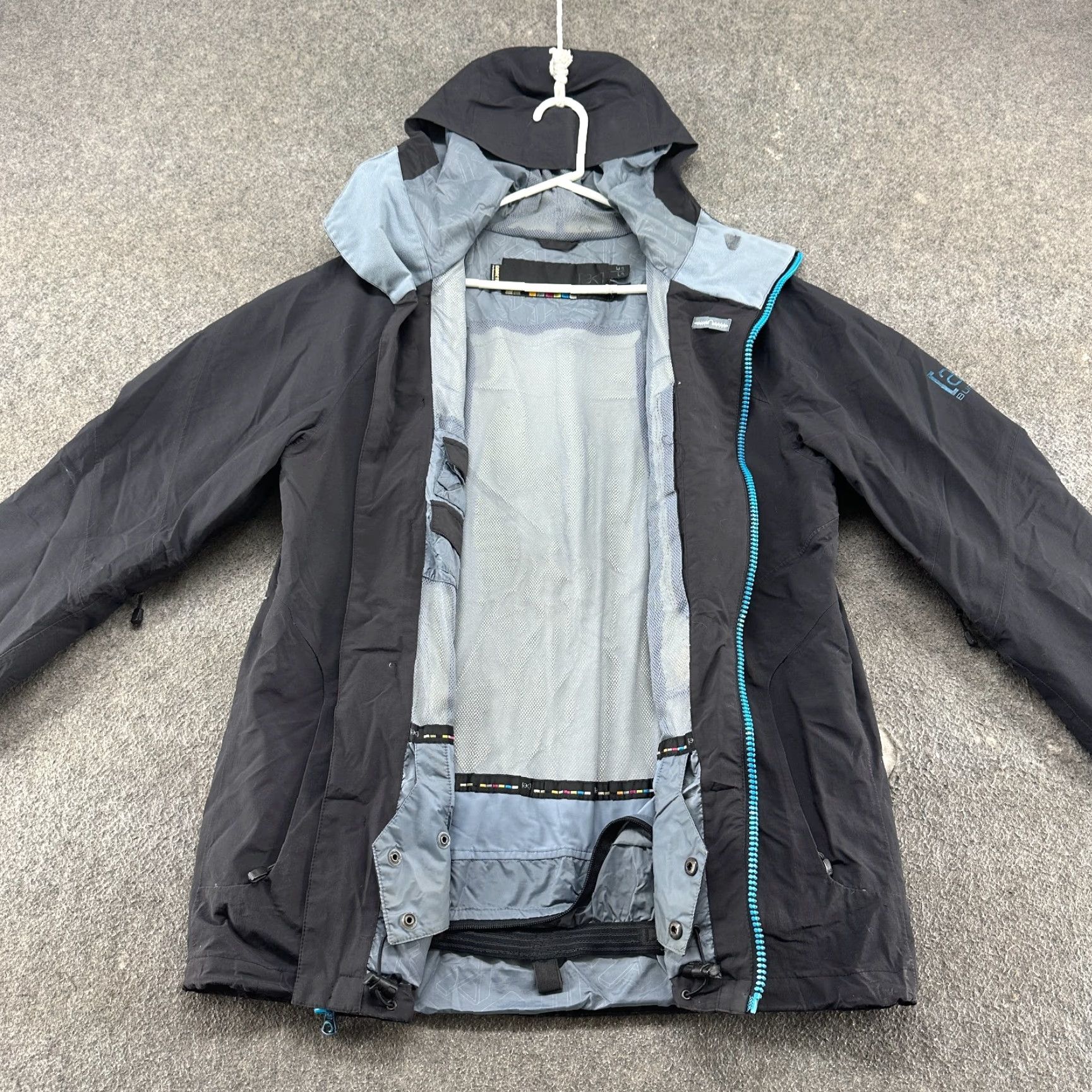 Burton Burton Jacket Men M Black Goretex Hooded Full Zip Performance Shell Rain Coat Size US M / EU 48-50 / 2 - 6 Thumbnail