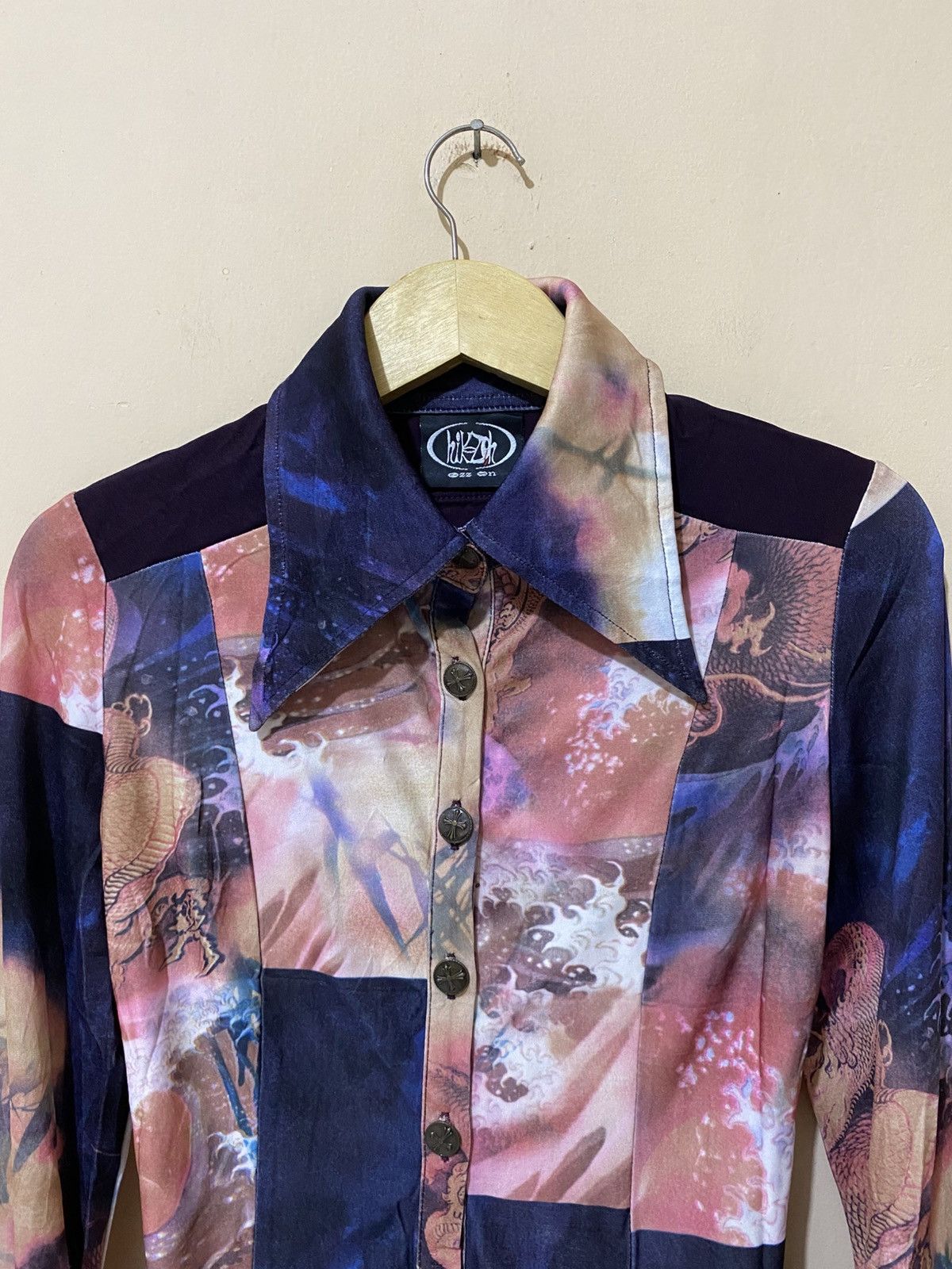 Beauty Beast Ozz On Hikzoh Vkei Japanese Gothic Over Print Shirt Size ONE SIZE - 5 Thumbnail