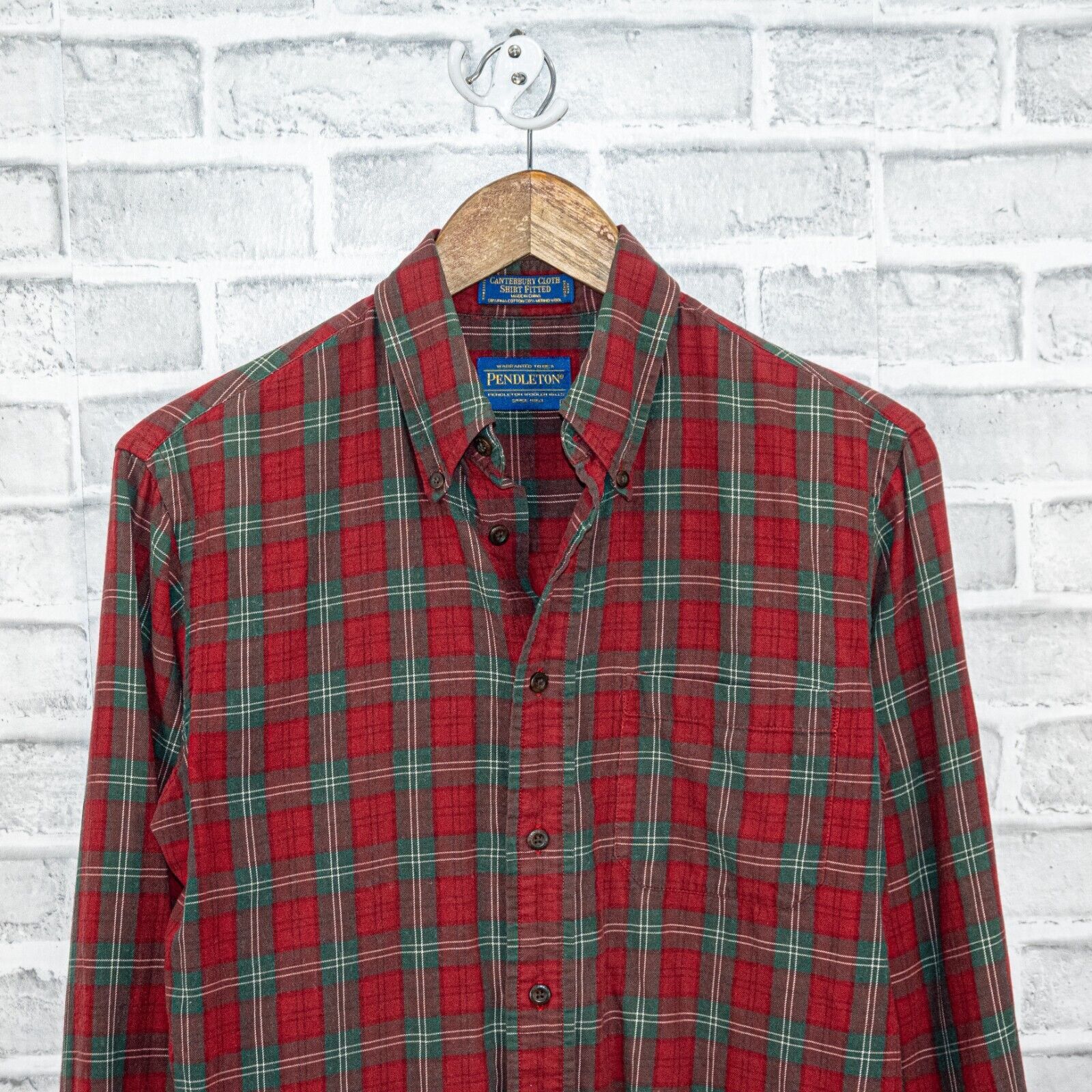 Pendleton PENDLETON Cotton Wool Canterbury cloth flannel Shirt in Red Size US S / EU 44-46 / 1 - 4 Thumbnail
