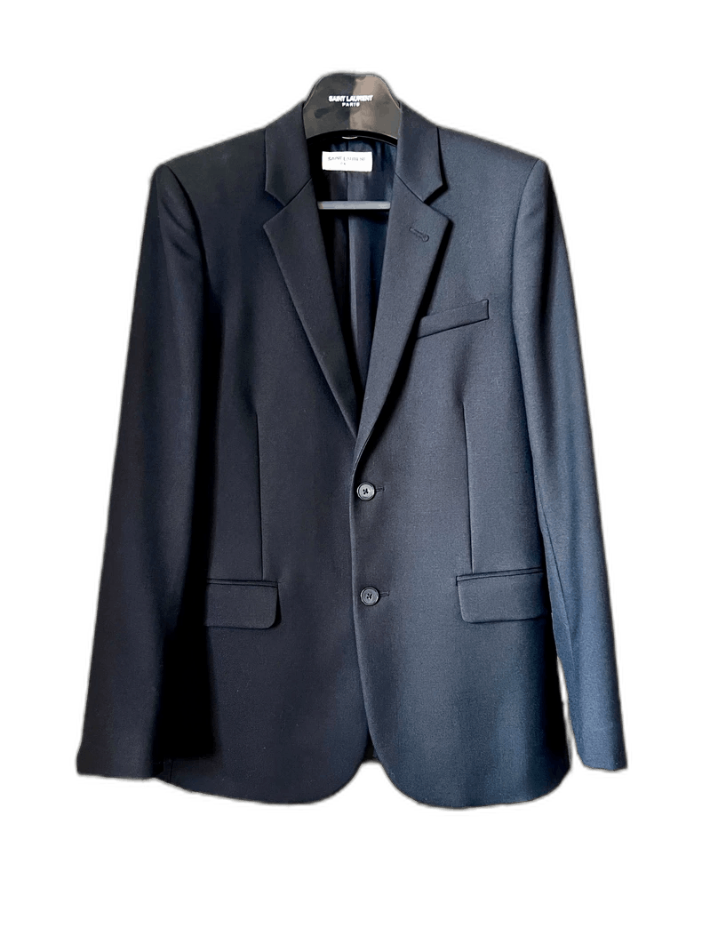 Saint Laurent Paris saint laurent black leather blazer jacket-2507 Size US M / EU 48-50 / 2 - 1 Thumbnail