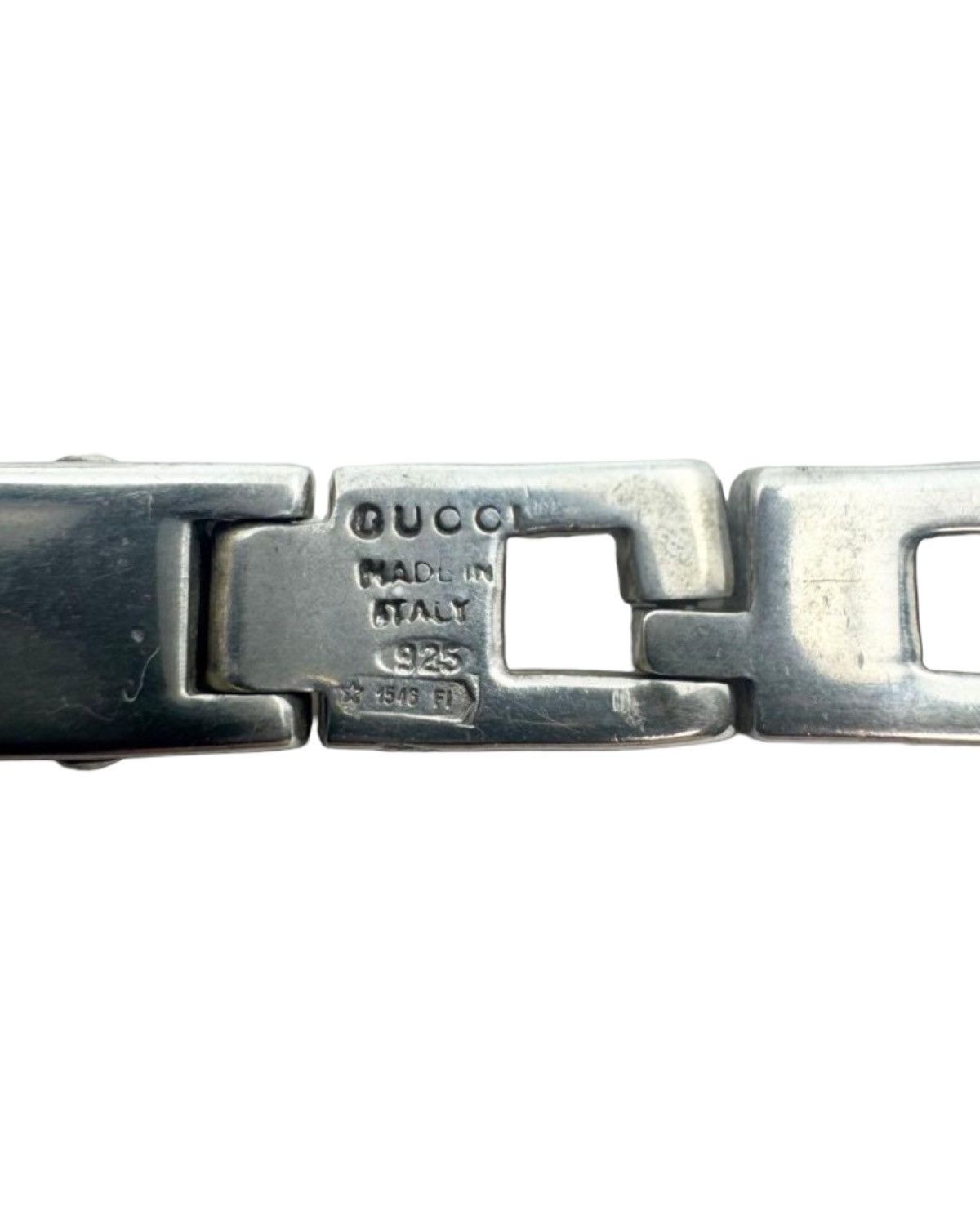 Gucci 925 Silver GG Logo Bracelet Size ONE SIZE - 6 Thumbnail