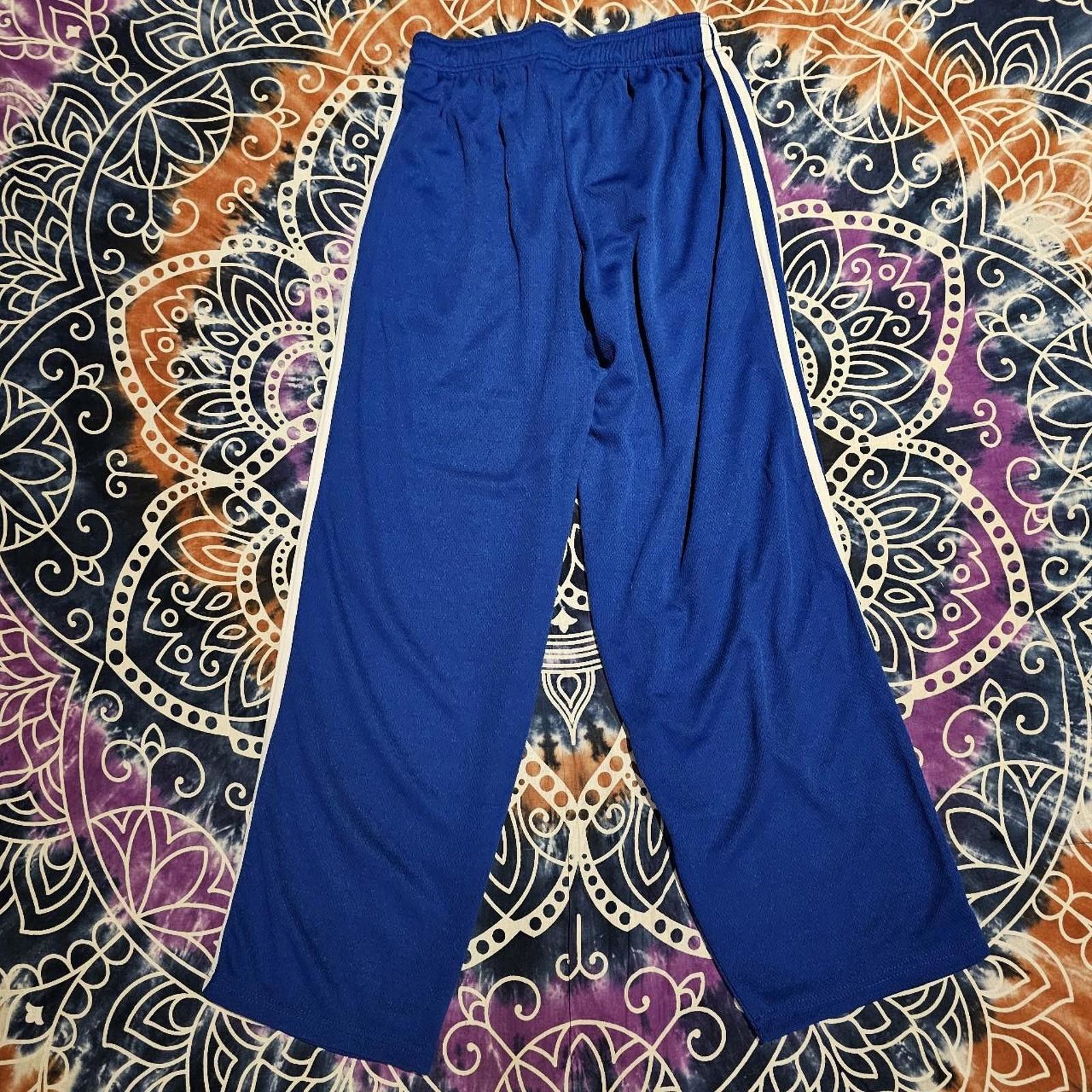Designer Men's White and Blue Champion Gym Pants Size US 32 / EU 48 - 6 Thumbnail