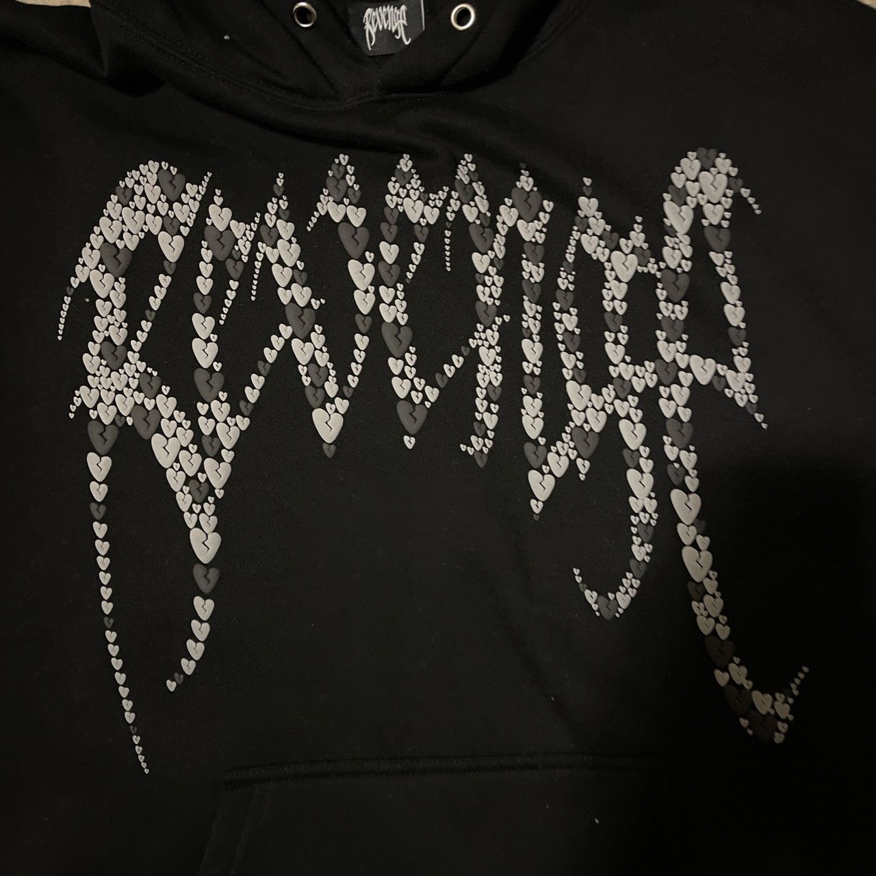 Revenge Revenge Black Puff Print Hearts Hoodie Size US L / EU 52-54 / 3 - 3 Thumbnail