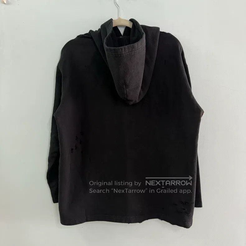 Balenciaga Balenciaga Black Hooded Sweatshirt Size US S / EU 44-46 / 1 - 7 Thumbnail