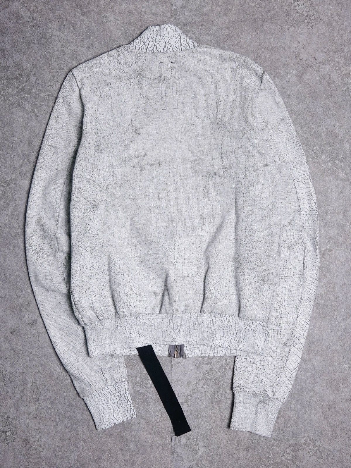 Rick Owens AW13 Cracked Paint Bomber Jacket Size US M / EU 48-50 / 2 - 2 Thumbnail