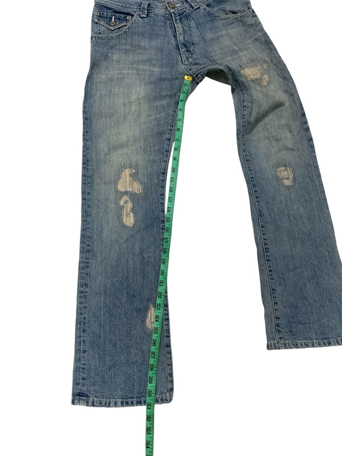 Issey Miyake × Japanese Brand × Tete Homme Tete home distressed straight cut jeans Size US 30 / EU 46 - 10 Thumbnail
