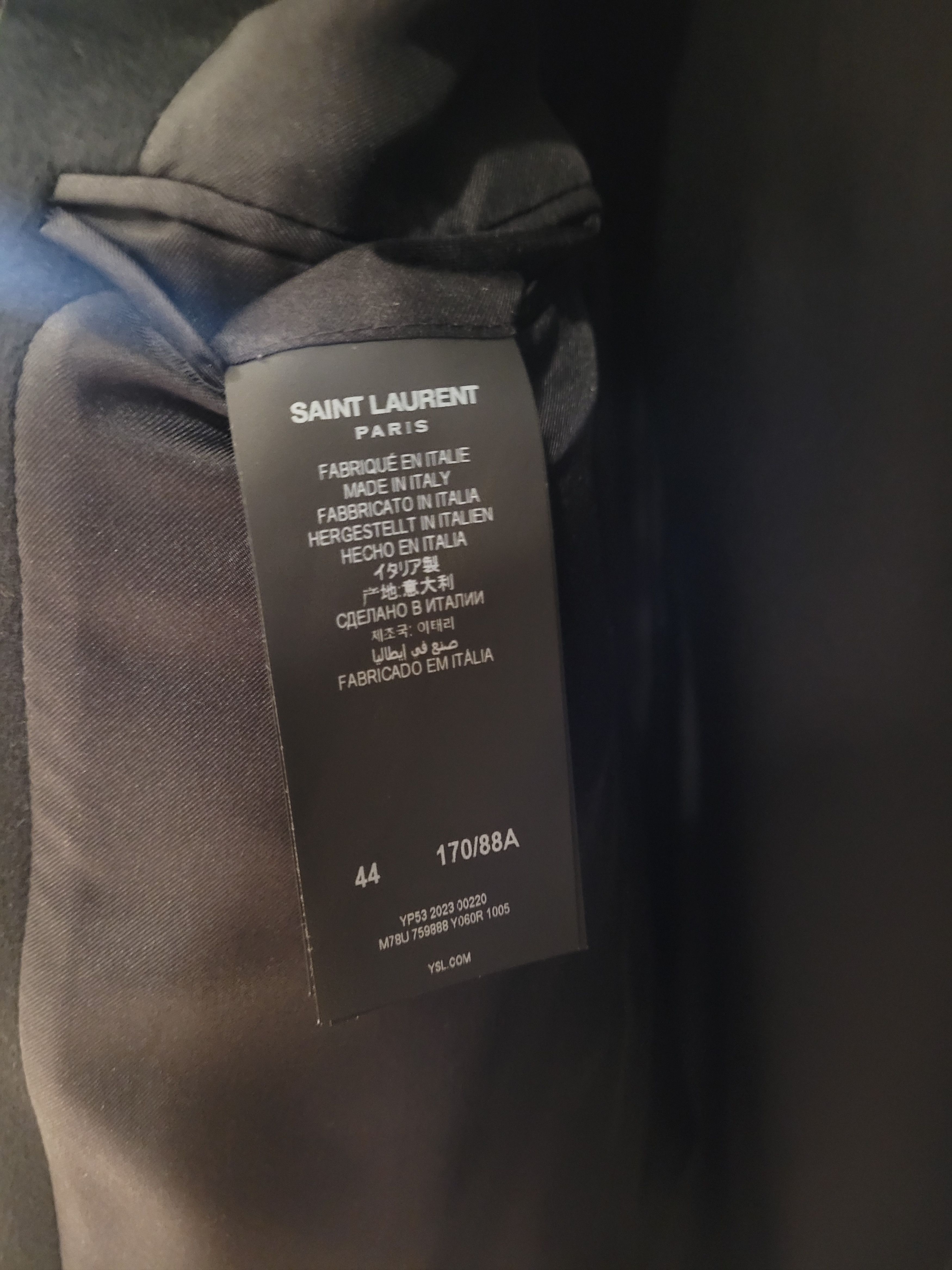 Saint Laurent Paris Saint Laurent FW23 Collection Piece Coat (NOT READY TO WEAR) Size US S / EU 44-46 / 1 - 7 Thumbnail