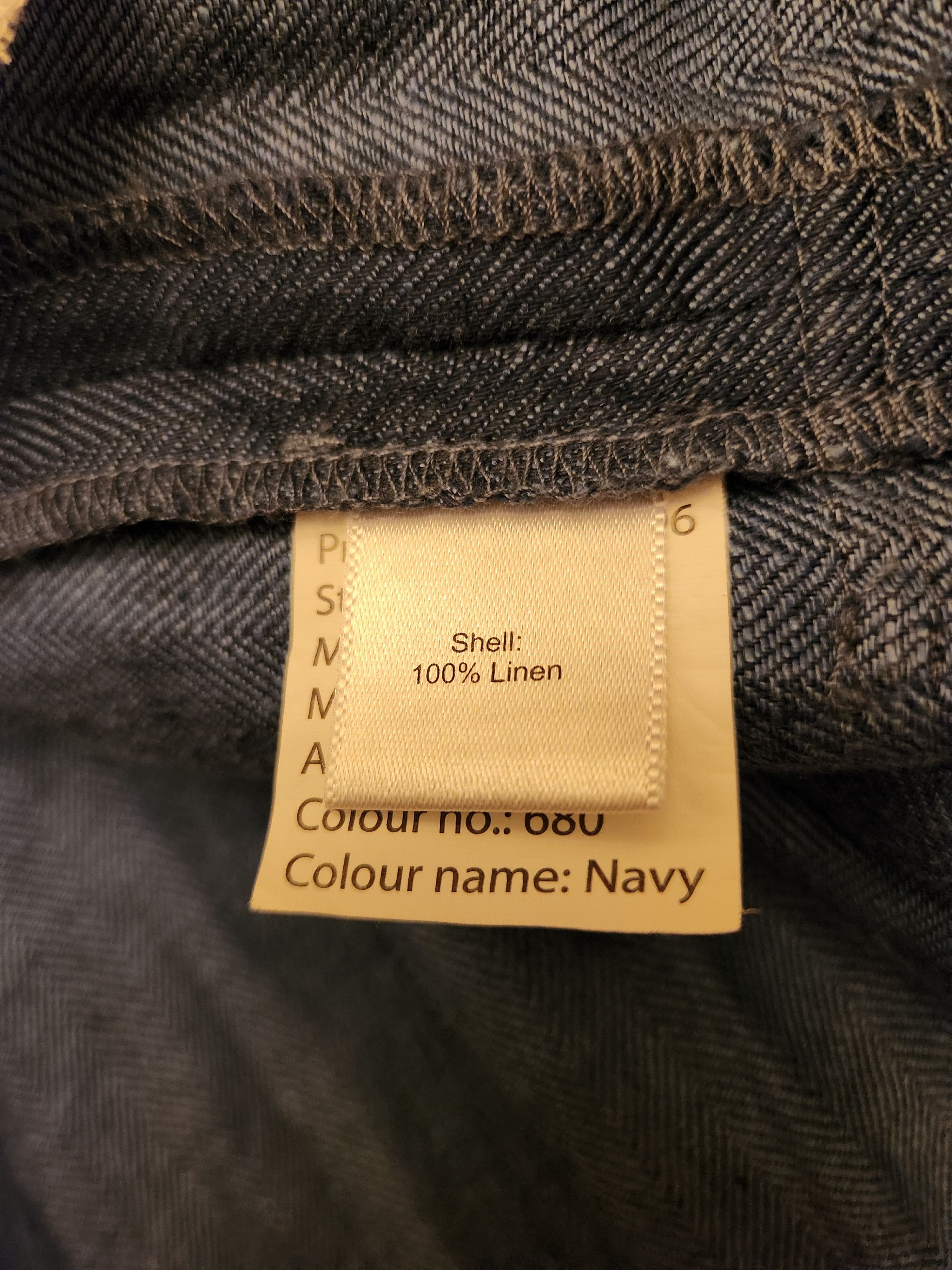 Joseph Abboud NWOT Men's 100%‎ Linen Blue Herringbone Unstructured Blazer Size US M / EU 48-50 / 2 - 5 Thumbnail