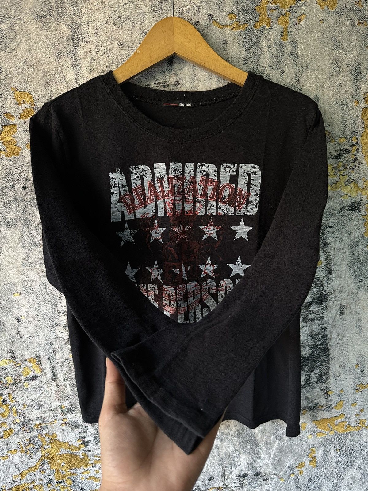 Hysteric Glamour GLAP STICK ARCHIVE 5 STARS POEM BOXY LONG SLEEVE LGB STYLE Size US L / EU 52-54 / 3 - 3 Thumbnail