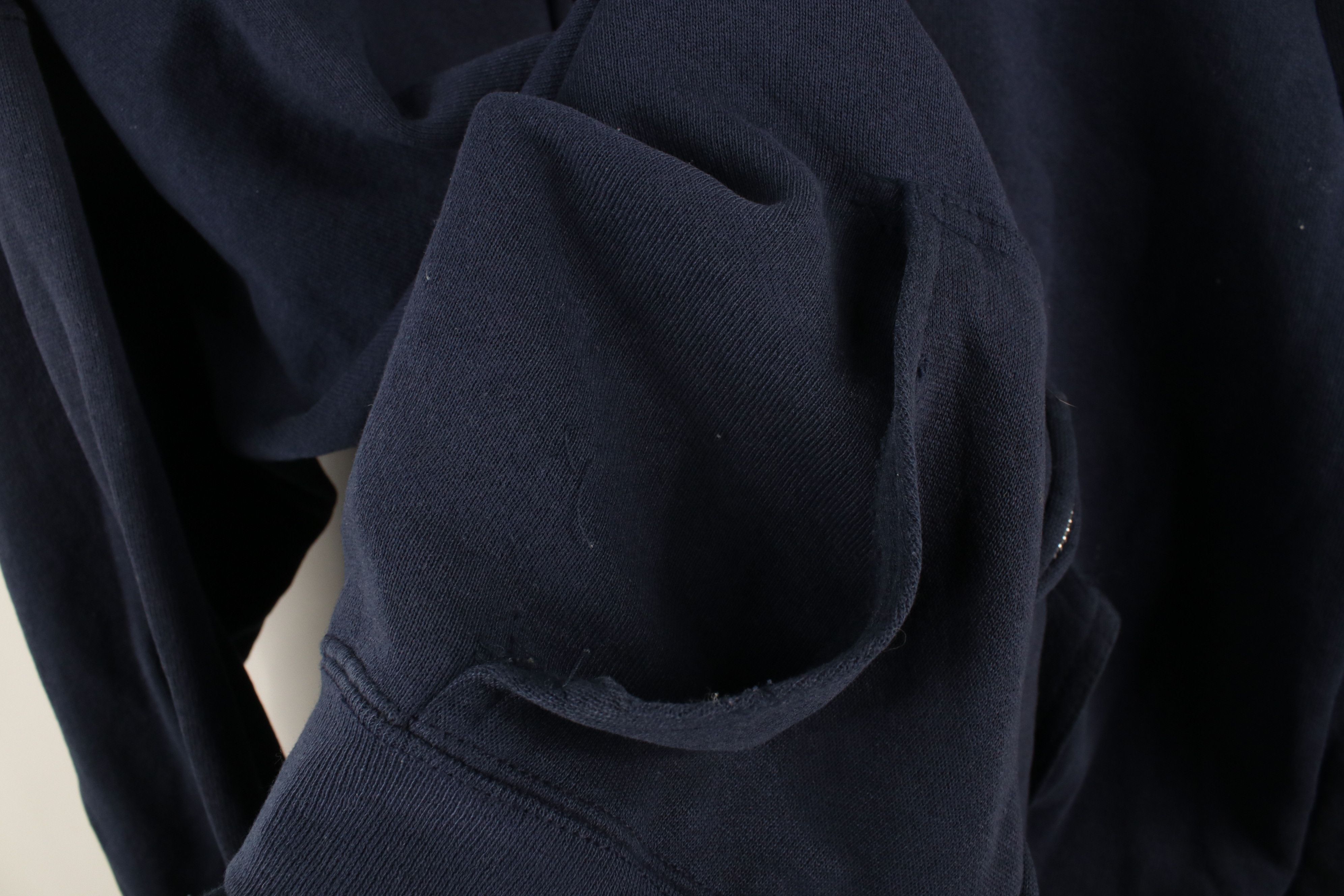 Vintage Vintage 90s Streetwear Blank Full Zip Hoodie Sweatshirt USA Size US XXL / EU 58 / 5 - 6 Thumbnail