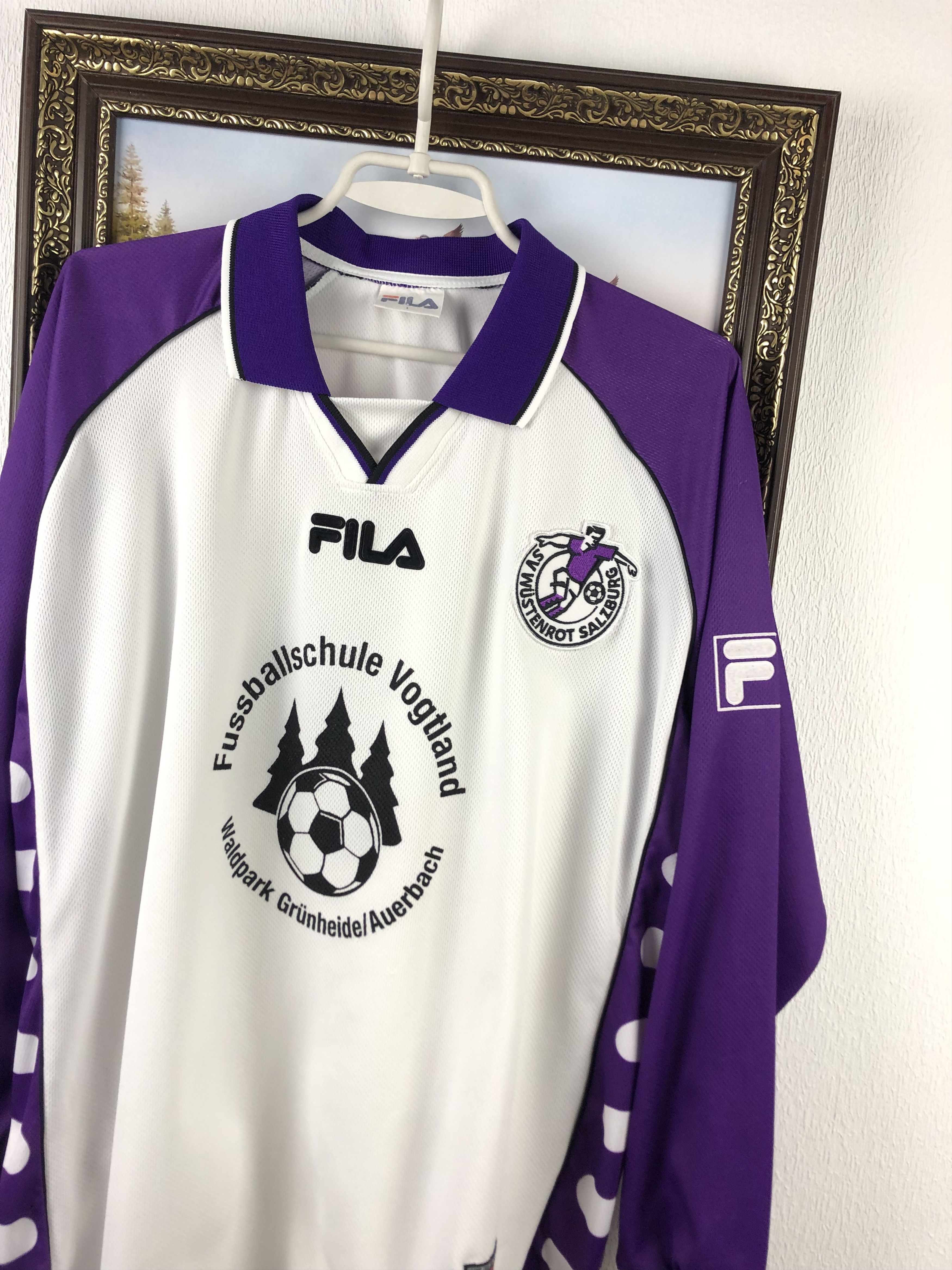Vintage Vintage 90's Red Bull Salzburg Football Shirt Soccer Jersey Size US L / EU 52-54 / 3 - 4 Thumbnail