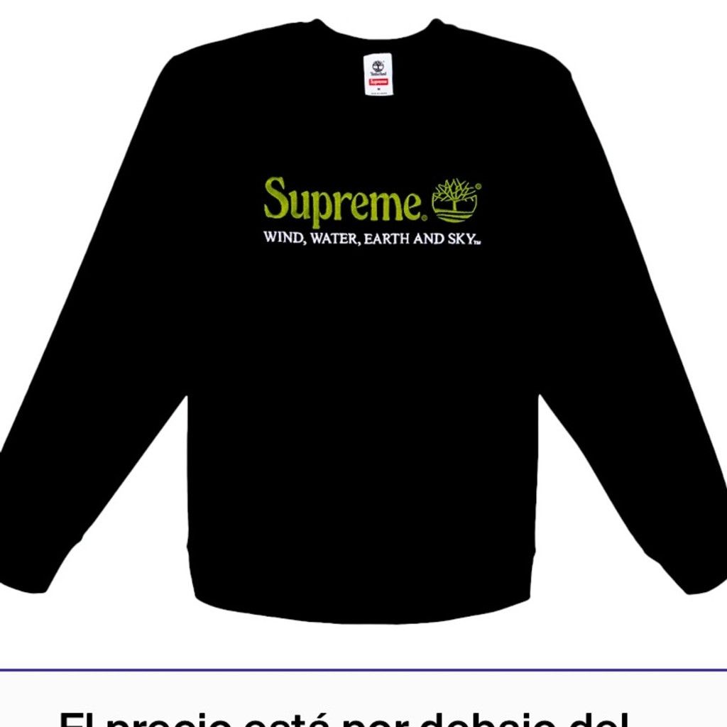 Supreme SUPREME+TIMBERLAND BLACK CREWNECK SWEATSHIRT AND SIZE M NWOT Size US M / EU 48-50 / 2 - 3 Thumbnail