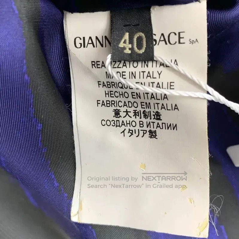 Versace Versace Blue Herringbone Women's Coat . Size M / US 6-8 / IT 42-44 - 6 Thumbnail