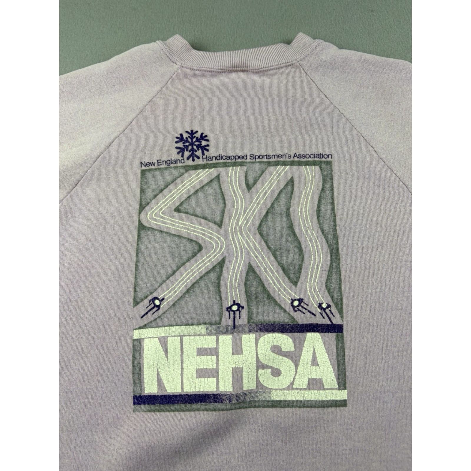 Vintage VINTAGE Sweatshirt Ski Skiing Crewneck Blue L Men Regular Cotton Fleece Logo Pullover Size L Size US L / EU 52-54 / 3 - 5 Thumbnail