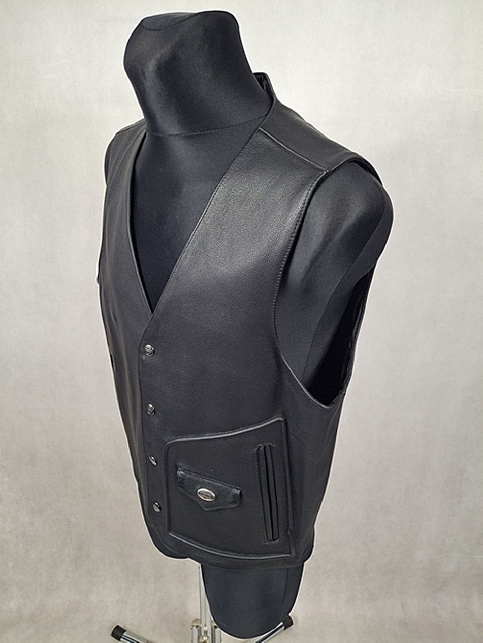 Harley Davidson Harley Davidson Motorcycle leather vest men's L Size US L / EU 52-54 / 3 - 3 Thumbnail
