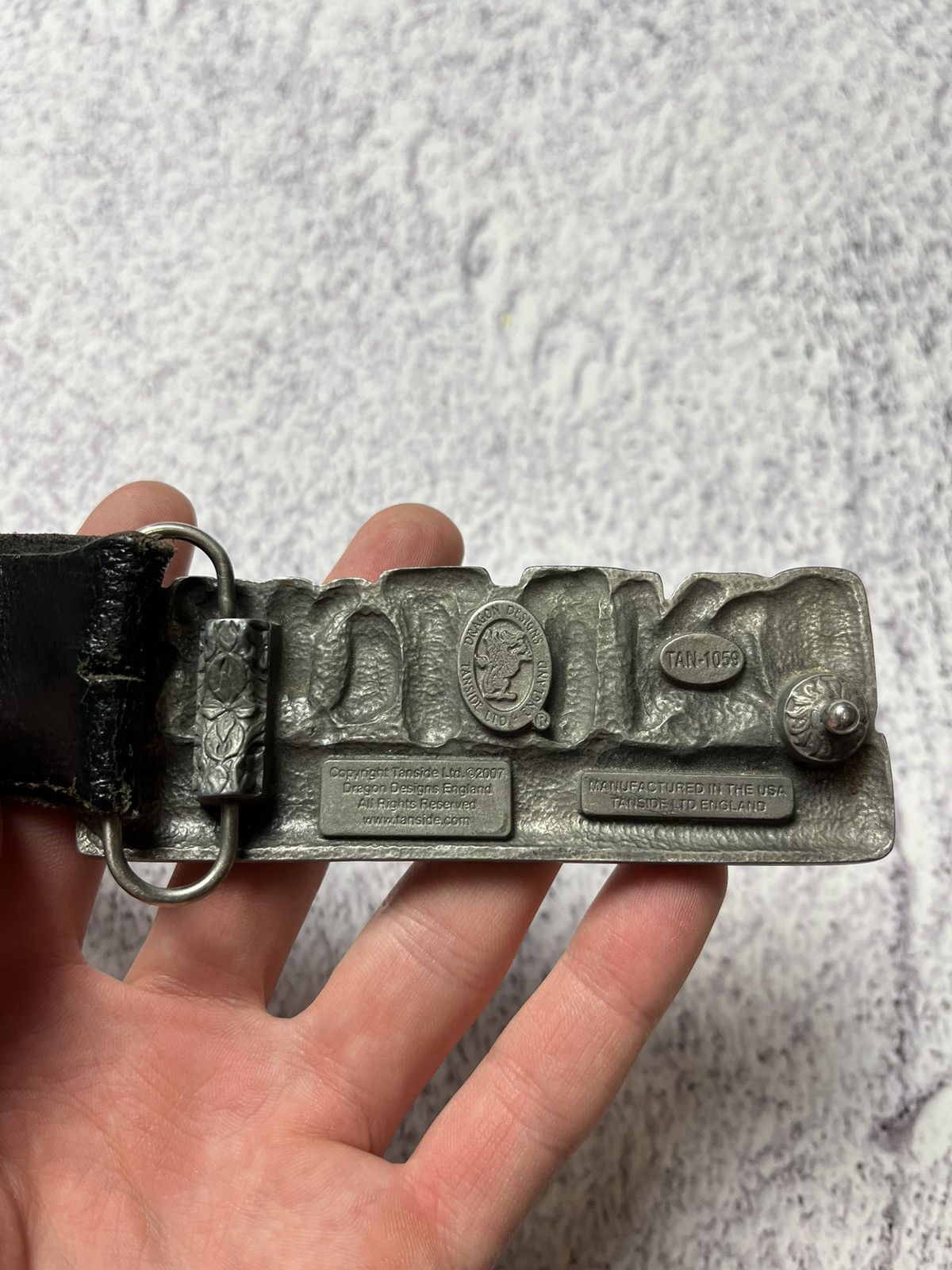 Vintage AVANT-GARDE DONT TOUCH What You Can't Afford LEATHER BELT Size ONE SIZE - 10 Thumbnail