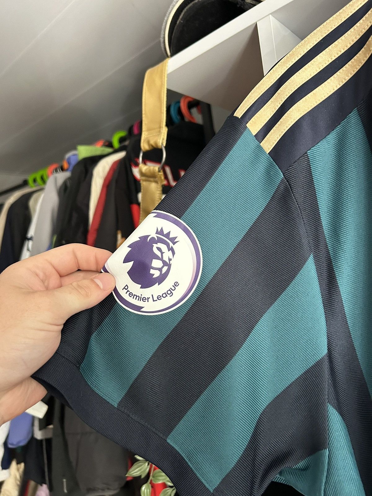 Adidas Leeds United 2021/22 away Adidas jersey Size US XL / EU 56 / 4 - 4 Thumbnail