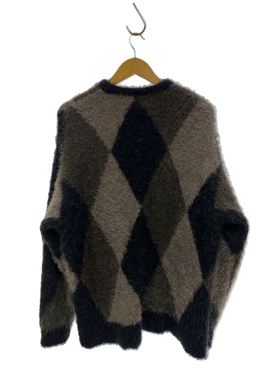 Number (N)ine Fluffy Argyle Knit Sweater Size US L / EU 52-54 / 3 - 2 Thumbnail