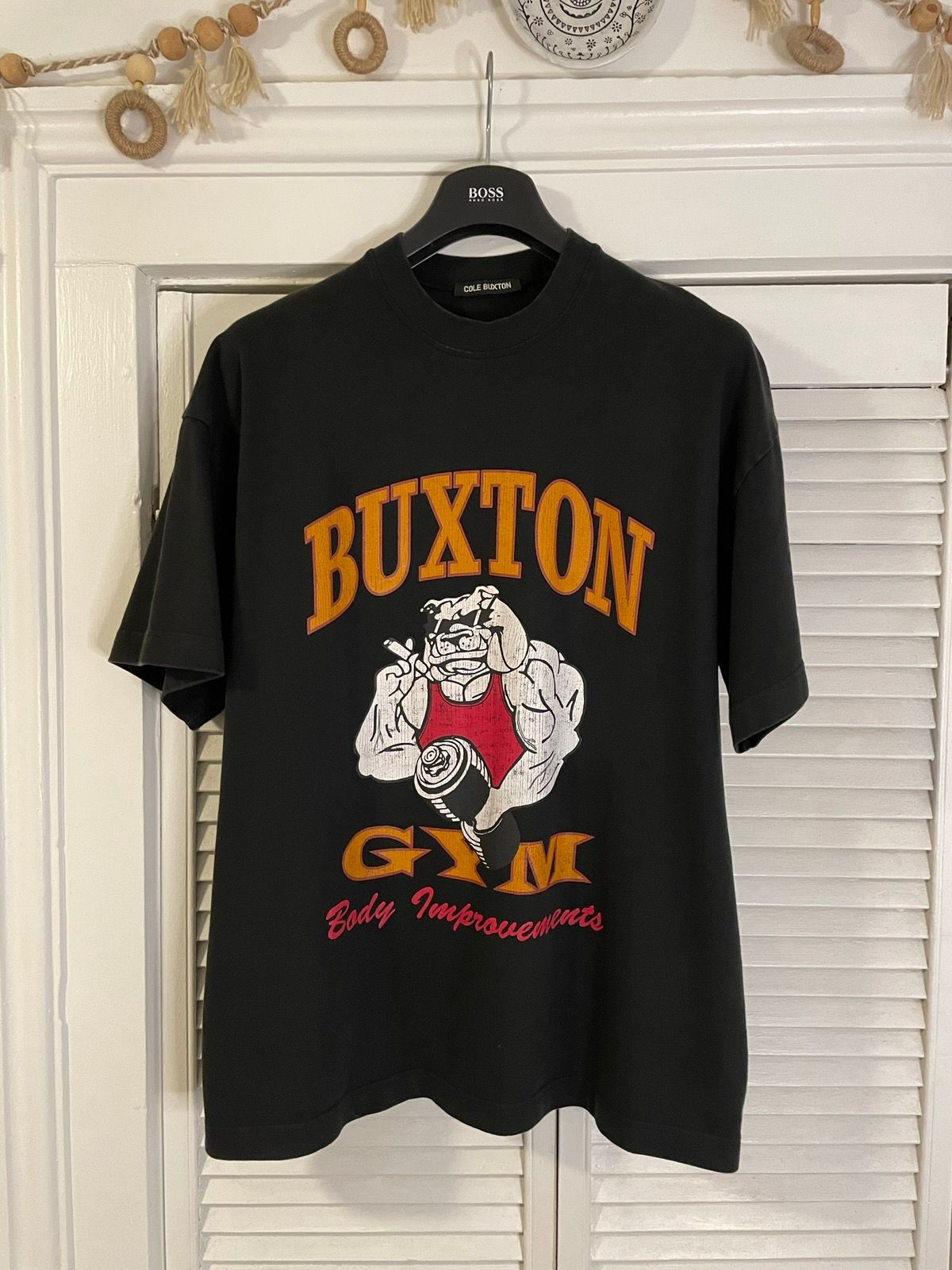 Pre-owned Cole Buxton Vintage Gym Tee In Black