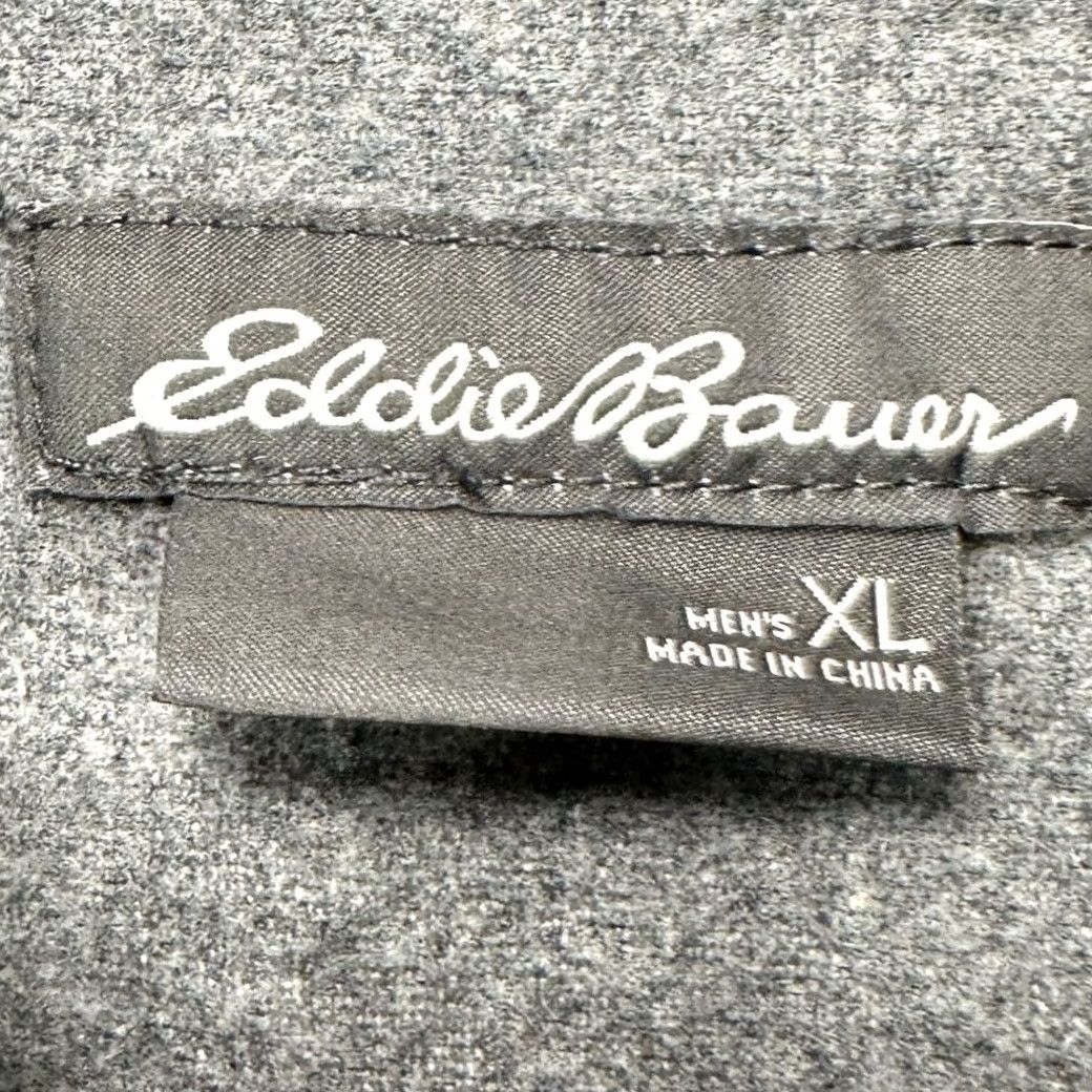 Eddie Bauer VINTAGE Eddie Bauer Thick Flannel Shirt Mens XL Grey Cotton Button-Up Pockets Flap Size US XL / EU 56 / 4 - 5 Thumbnail