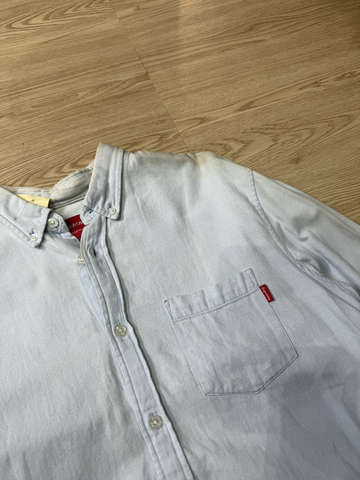 Supreme 90’s SUPREME RARE POCKET LOGO RETRO VINTAGE SHIRT BUTTON UP Size US M / EU 48-50 / 2 - 2 Thumbnail