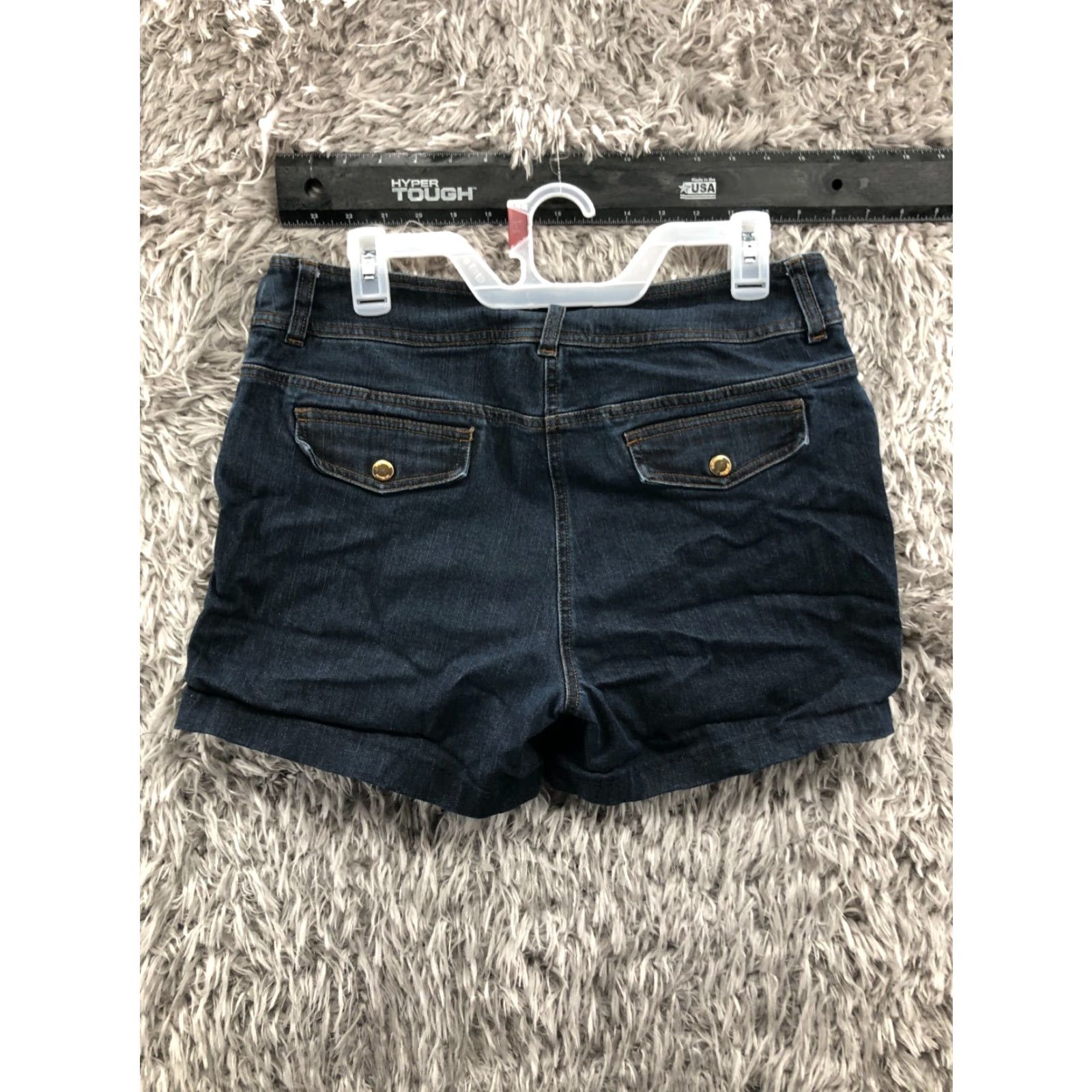 Jones New York Jones New York Shorts Bermuda Womens Size 12 Mid Rise Dark Wash Blue Denim Stretch Jeans Casual Women Size 34" / US 12 / IT 48 - 4 Thumbnail