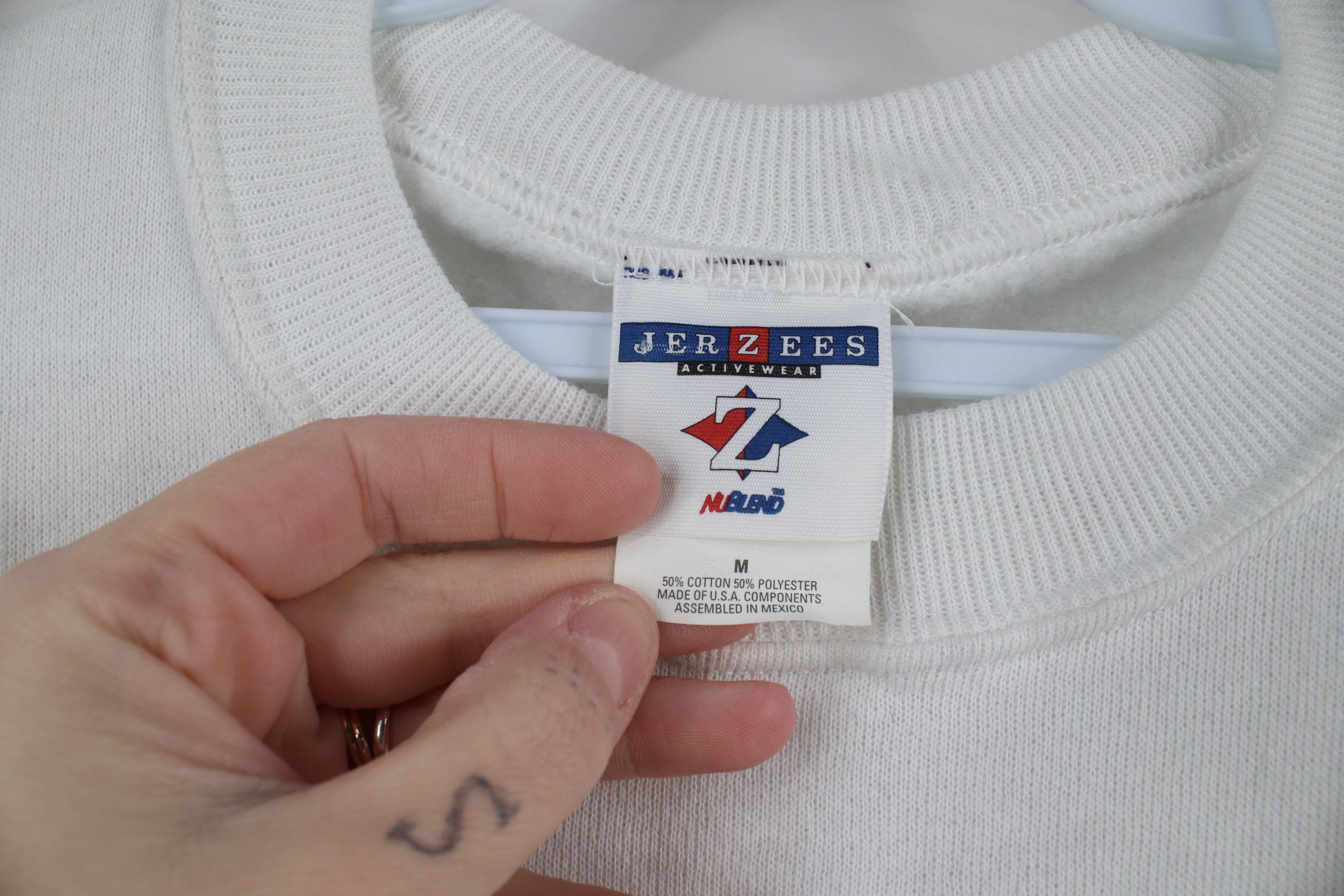 Vintage Vintage 90s Streetwear Blank Crewneck Sweatshirt White Size US M / EU 48-50 / 2 - 6 Thumbnail