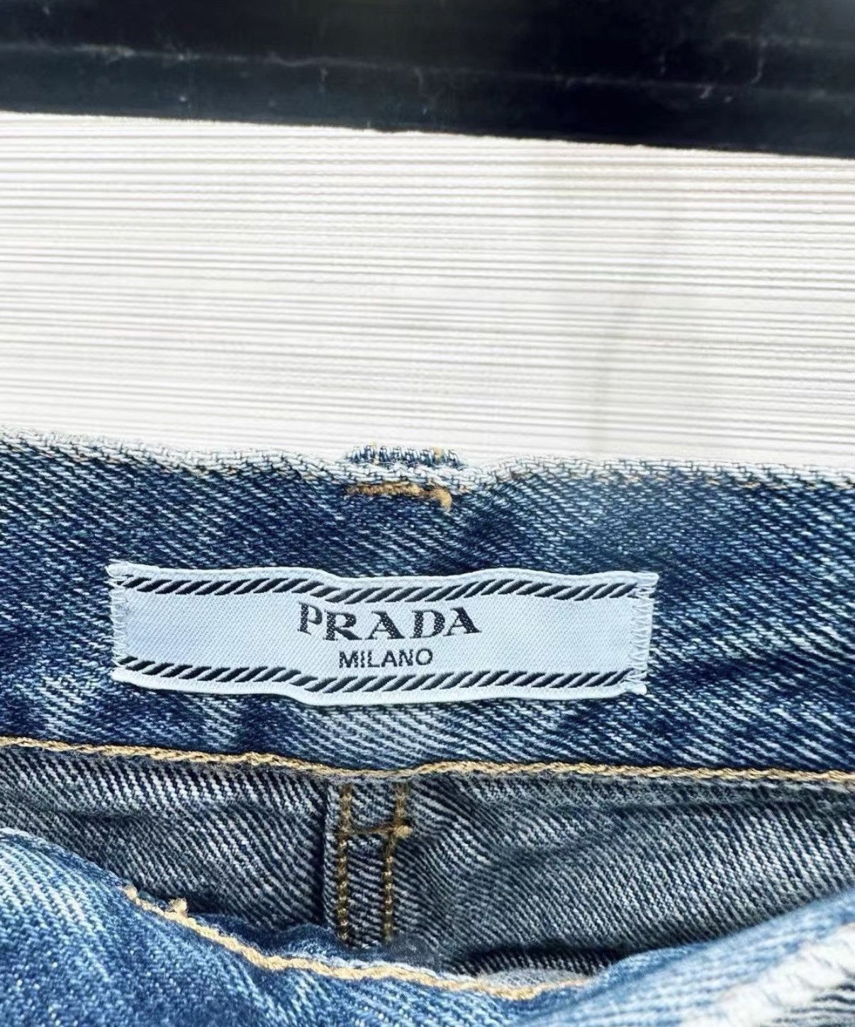 Prada Prada Blue Denim Shorts J33 Size 26" / US 2 / IT 38 - 3 Thumbnail