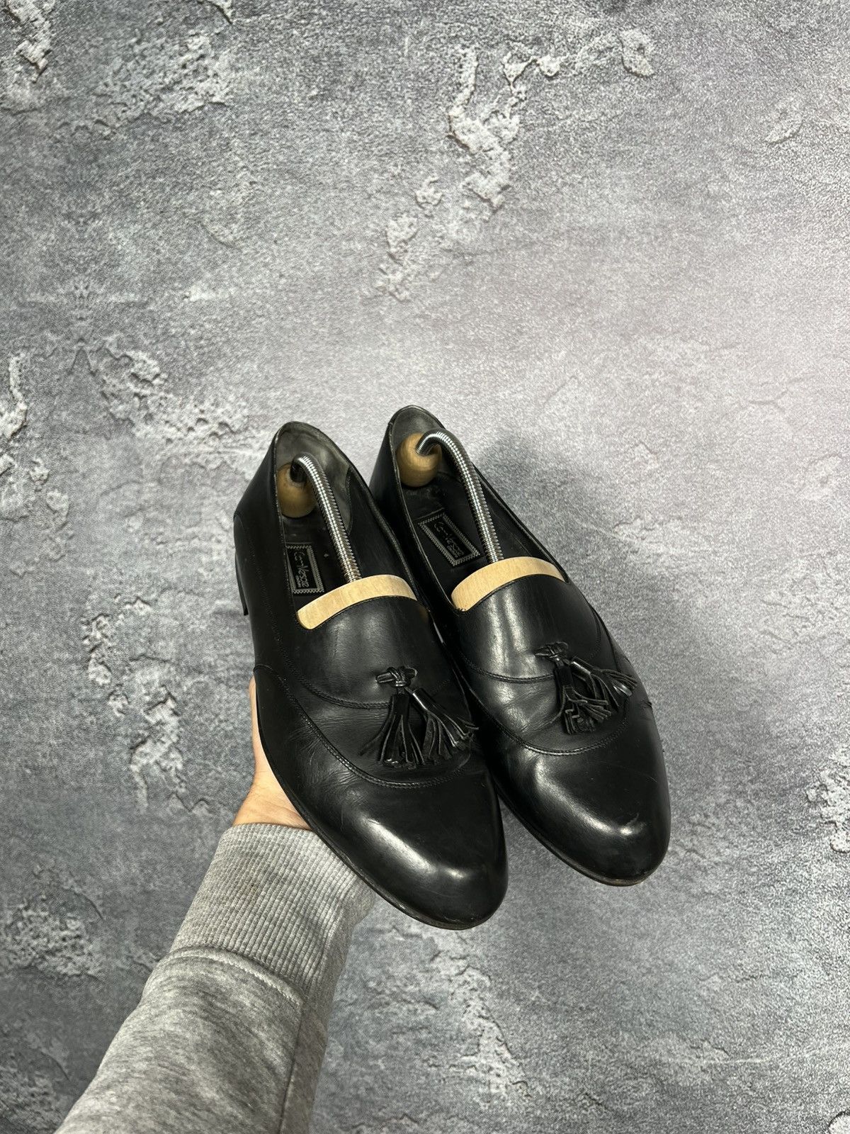 Versace Rare Vintage Gianni Versace Kittie Leather Loafers Shoes Size US 9 / EU 42 - 2 Thumbnail