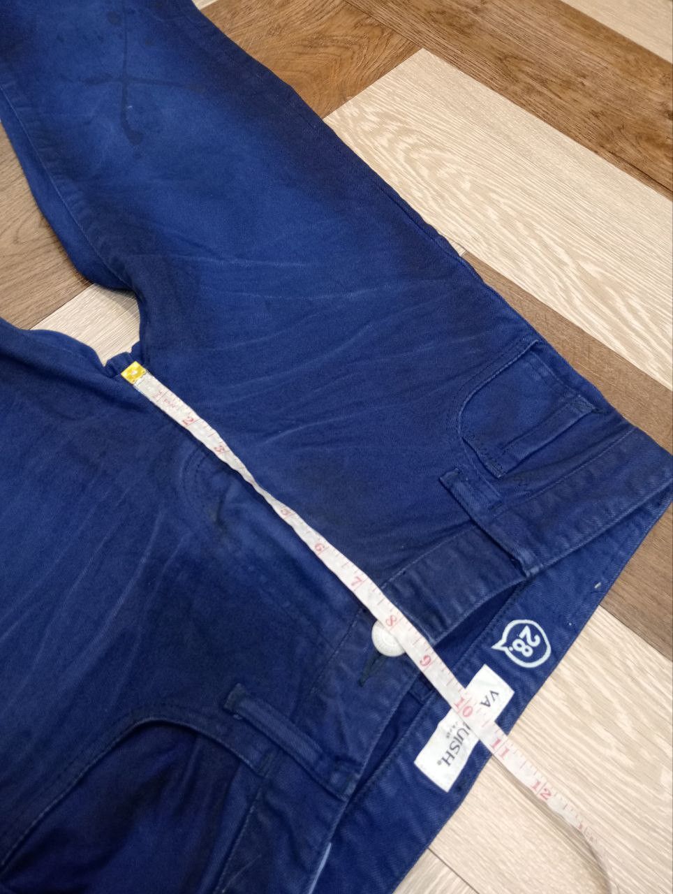 Vanquish VANQUISH JAPAN BLUE PAINTER STRETCH JEANS - SIZE 28 Size US 28 / EU 44 - 12 Thumbnail