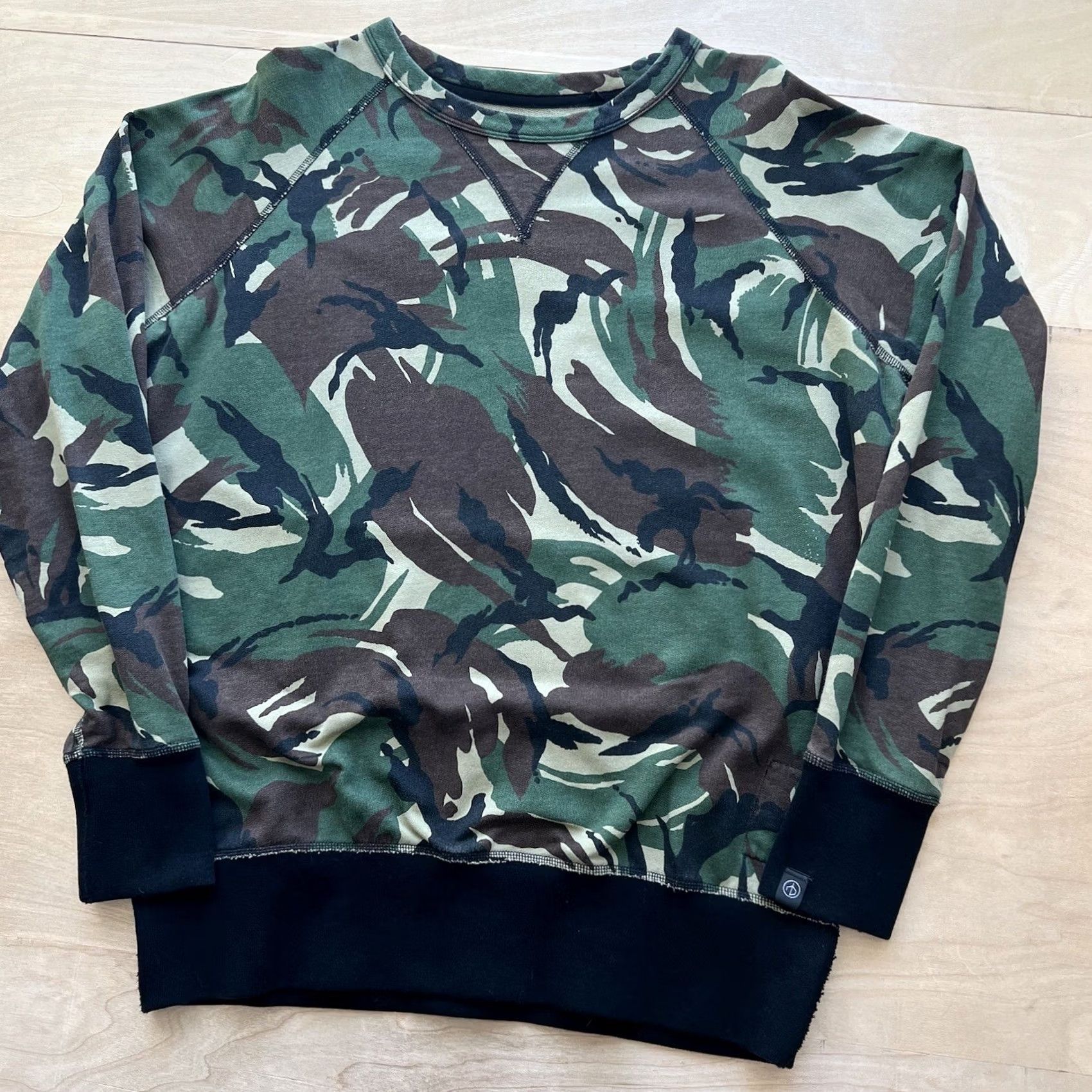 Rag & Bone rag & bone Sweatshirt Small Green Camouflage Pullover New York Military Punk Mens Size US S / EU 44-46 / 1 - 8 Thumbnail