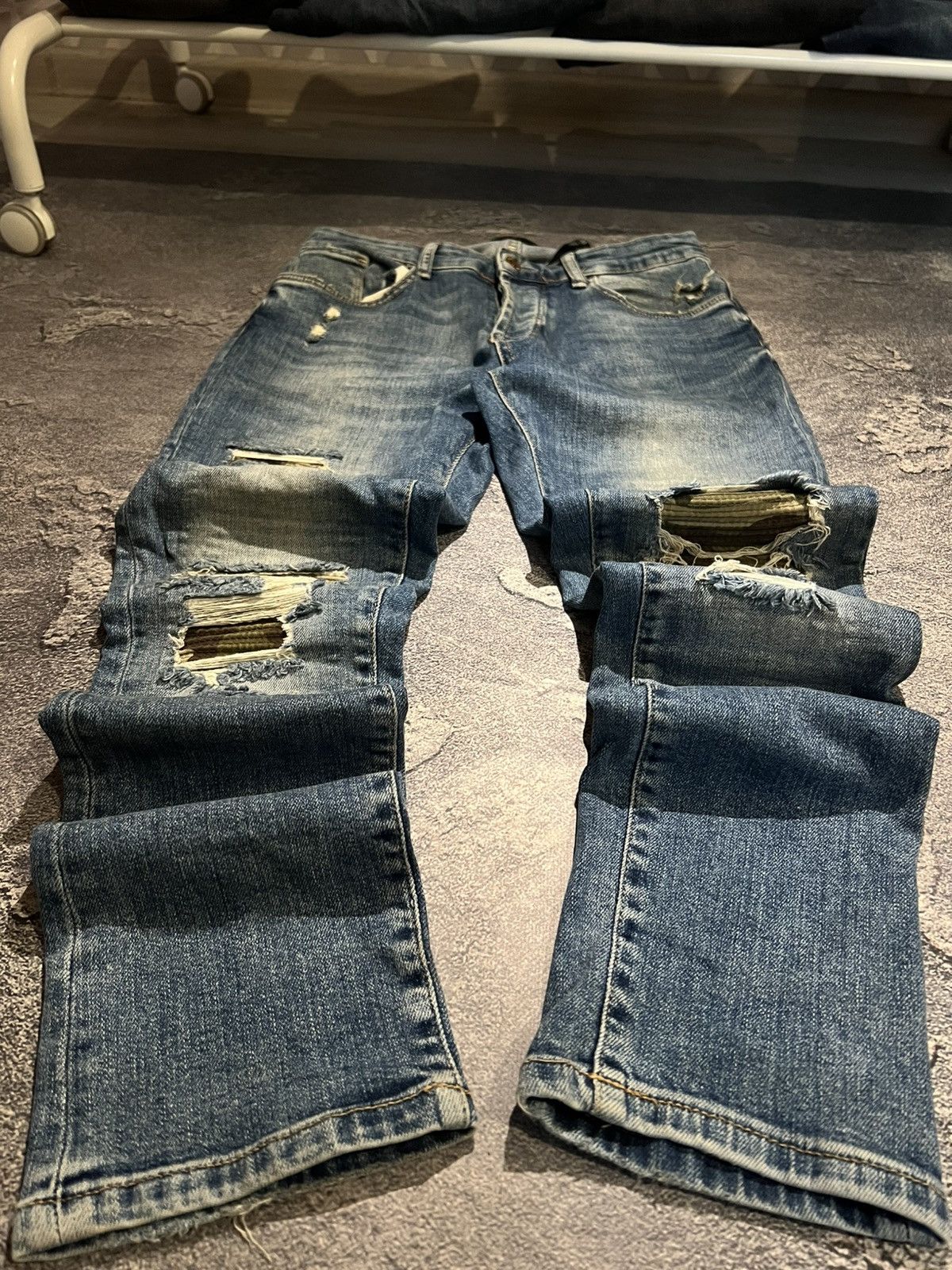 Vintage Vintage Minimal Relaxed Skinny Glamour Jeans Y2K Size US 38 / EU 54 - 1 Thumbnail