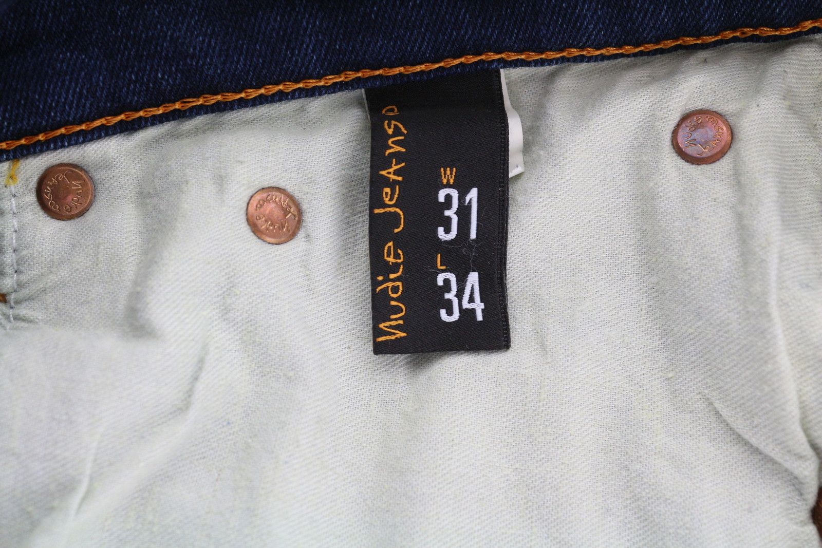 Nudie Jeans GRIM TIM W31/L30 Washed Denim Deep Slim Jeans 83609 Size US 31 - 7 Thumbnail