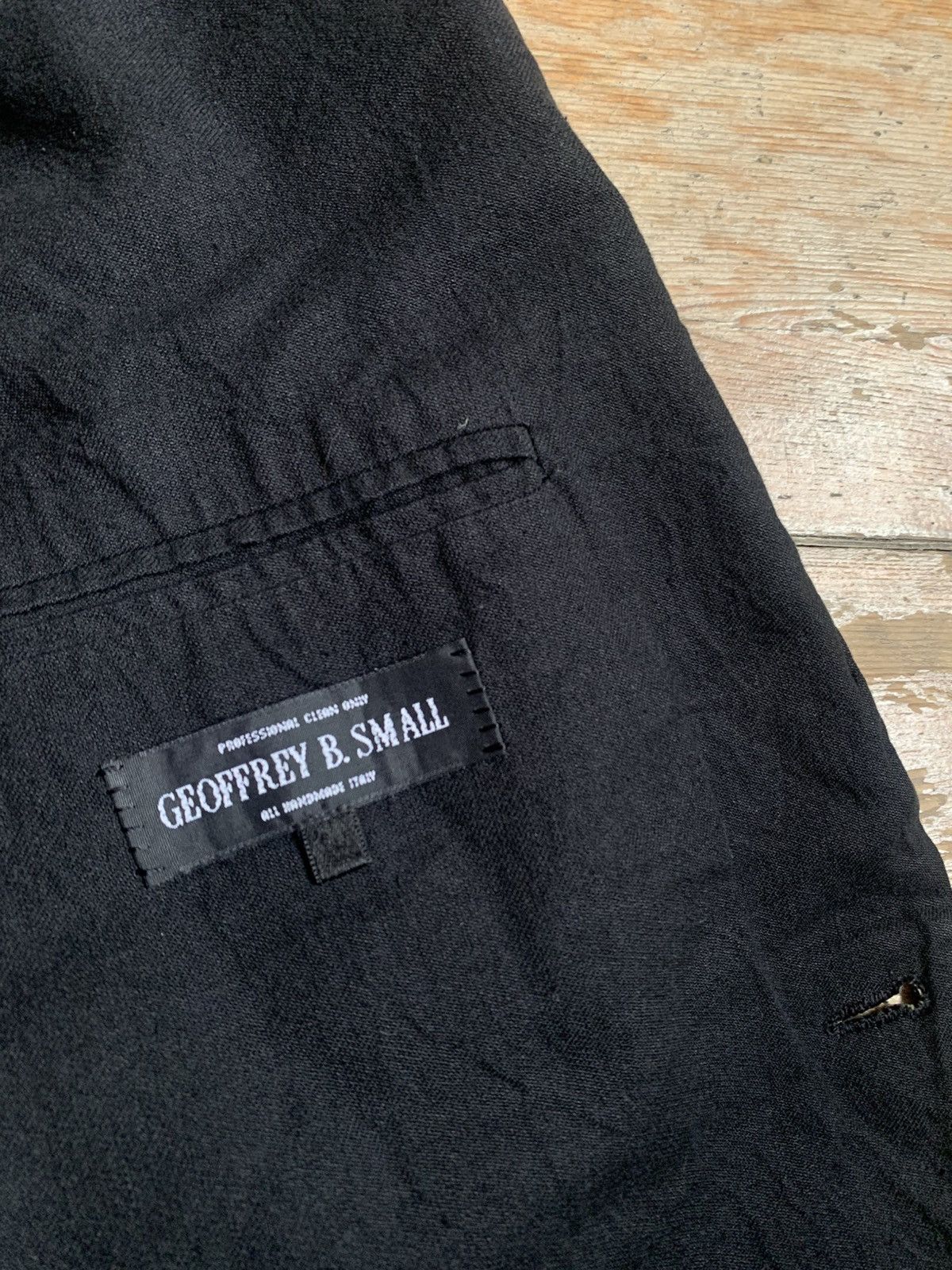 Geoffrey B. Small Gainsbourg Mid Weight Linen Jacket Size 46R - 4 Thumbnail