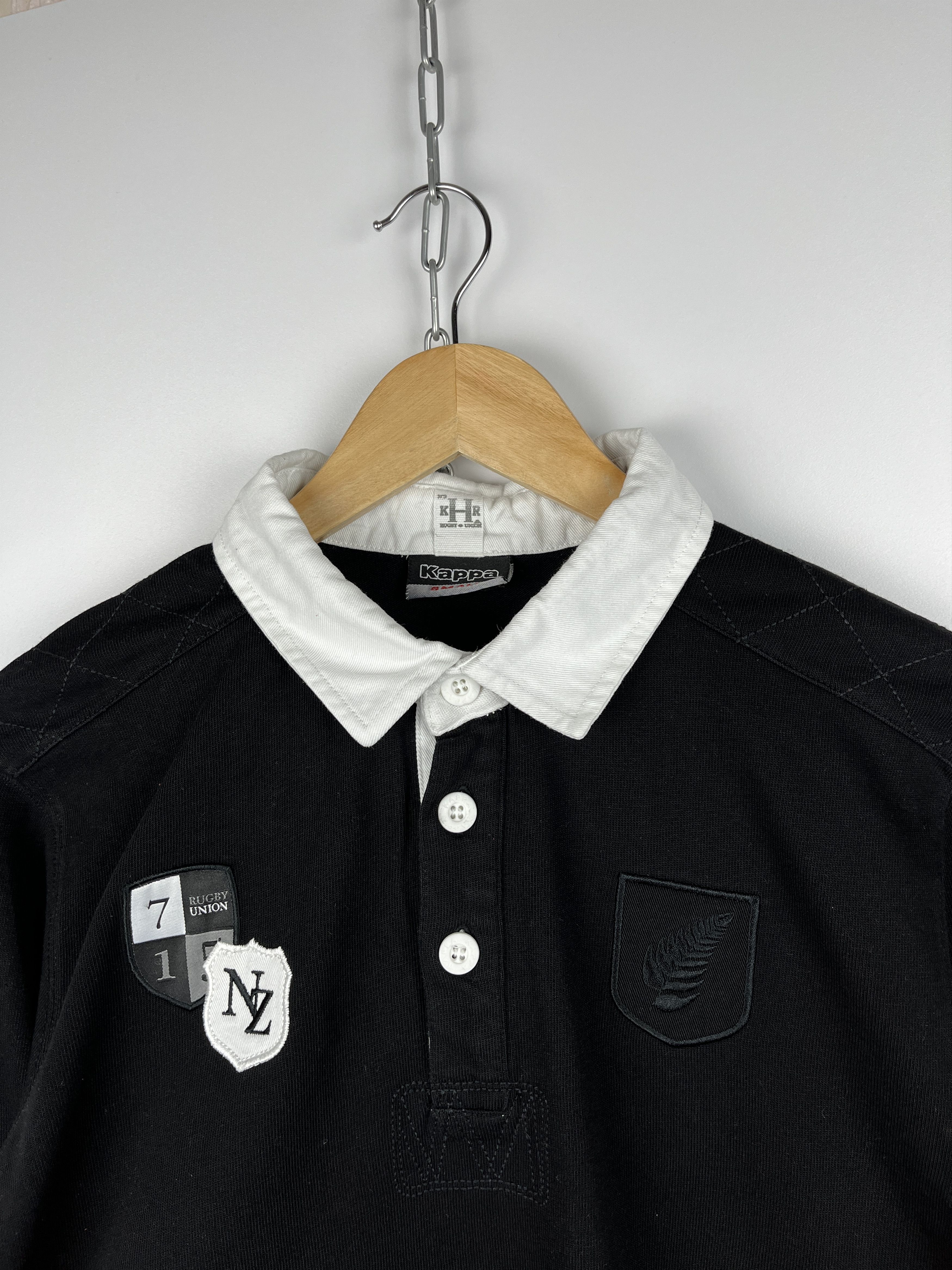 Canterbury of New Zealand × Kappa Kappa NZ New Zealand Rugby Union # 12 Polo Long Sleeve Shirt Size US S / EU 44-46 / 1 - 4 Thumbnail