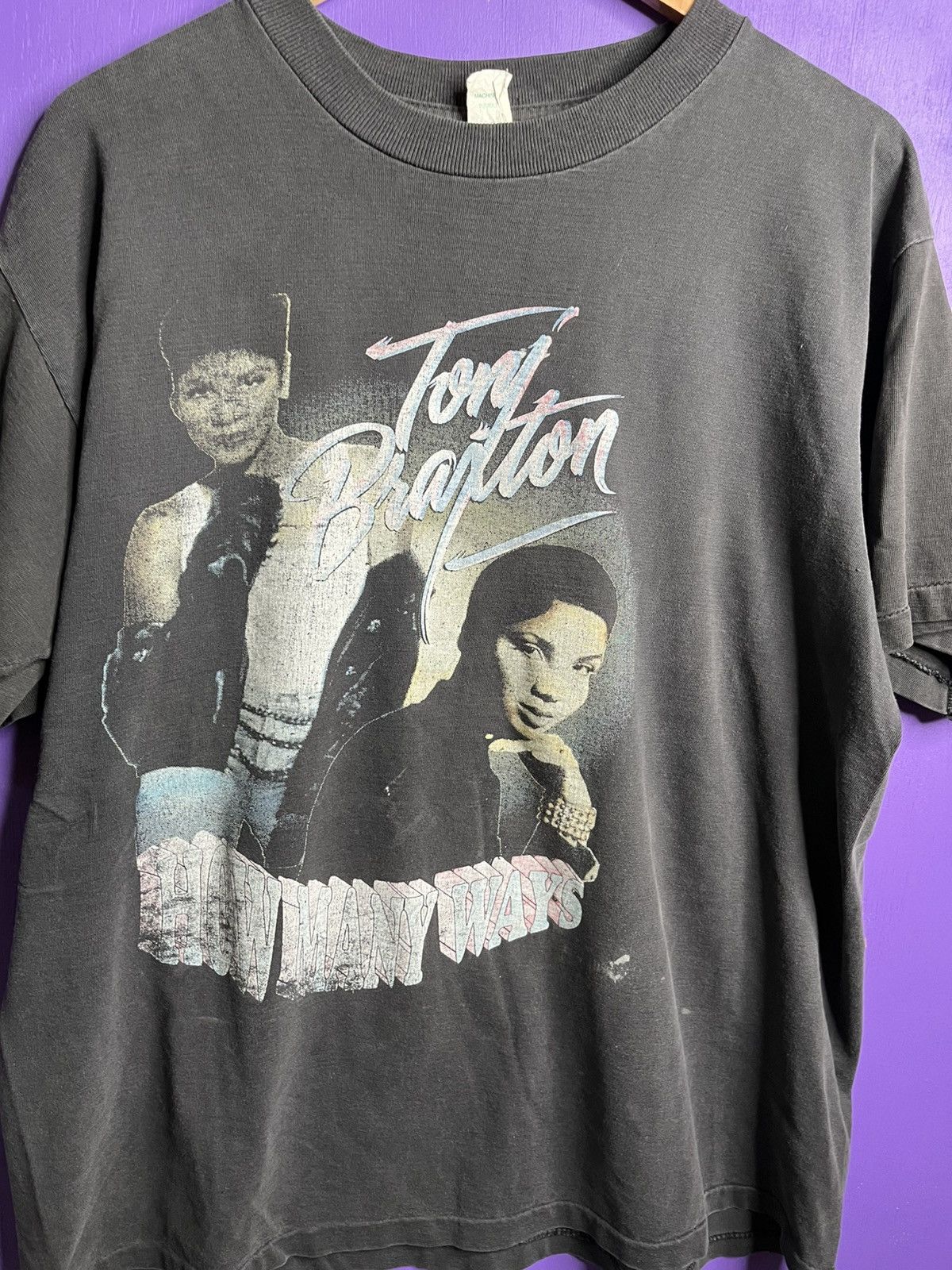 Rap Tees × Vintage Vintage 90s Toni Braxton how many ways rap tee Size US XL / EU 56 / 4 - 3 Thumbnail
