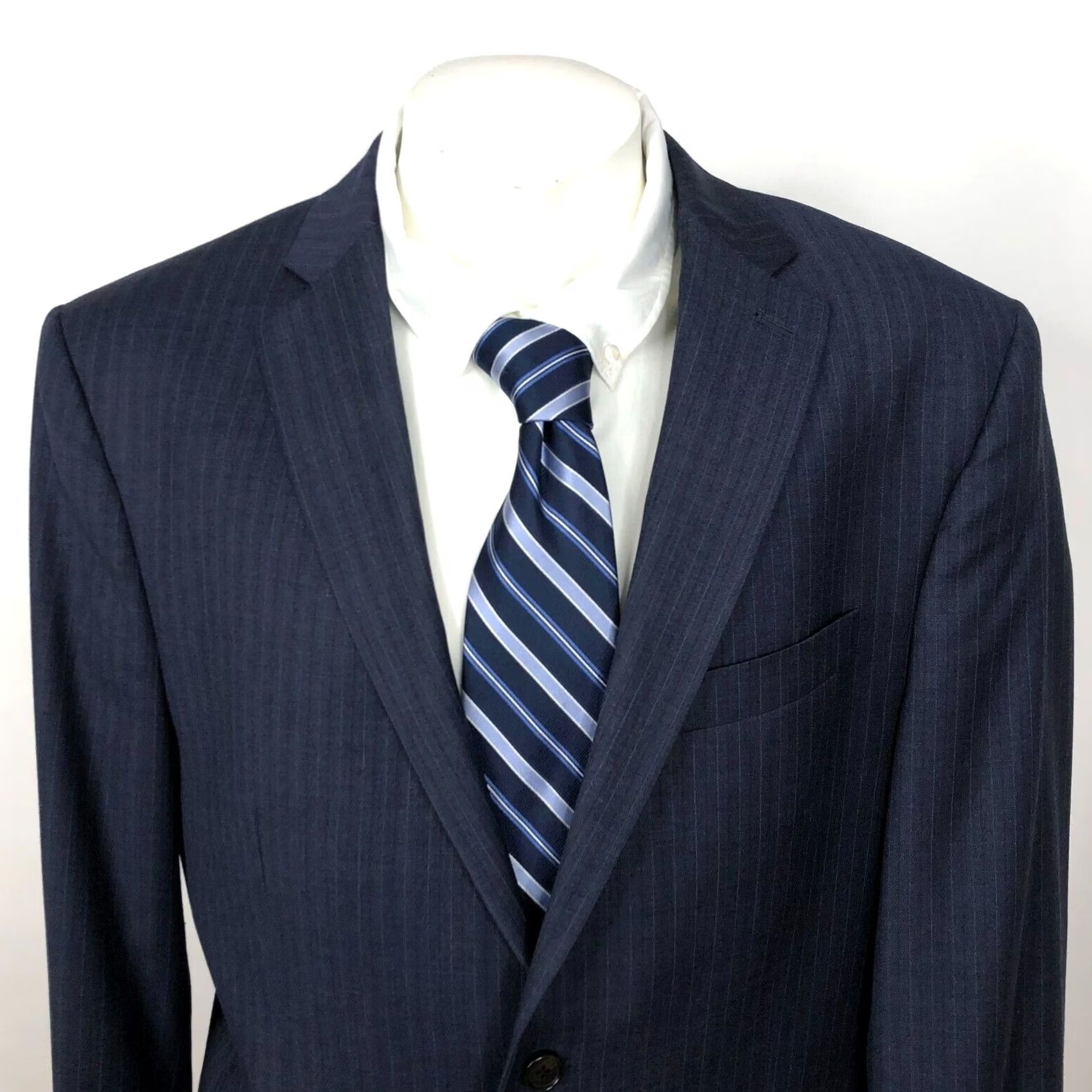 Ralph Lauren Ralph Lauren Blue Label Navy Blue Sport Coat Suit Jacket 100% Wool 42R Size 42R - 2 Thumbnail
