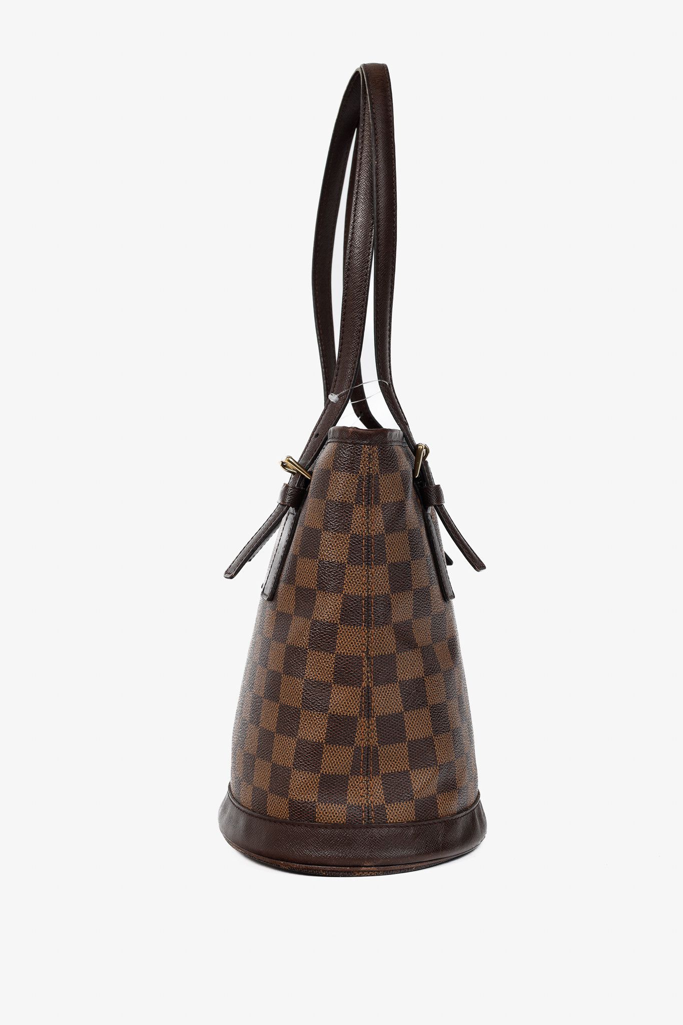 Louis Vuitton Louis Vuitton Marais Damier Ebene Canvas Bucket Bag Size ONE SIZE - 3 Thumbnail