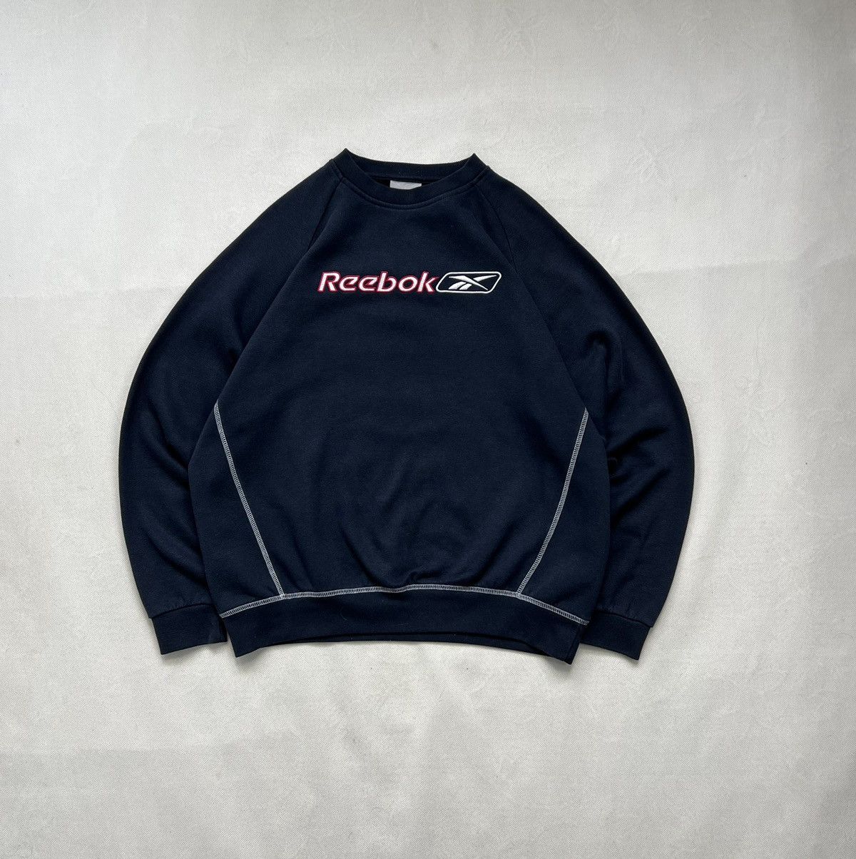 Reebok × Vintage Sweatshirt Reebok Spellout Big Logo Vintage 90’s Size US M / EU 48-50 / 2 - 1 Thumbnail
