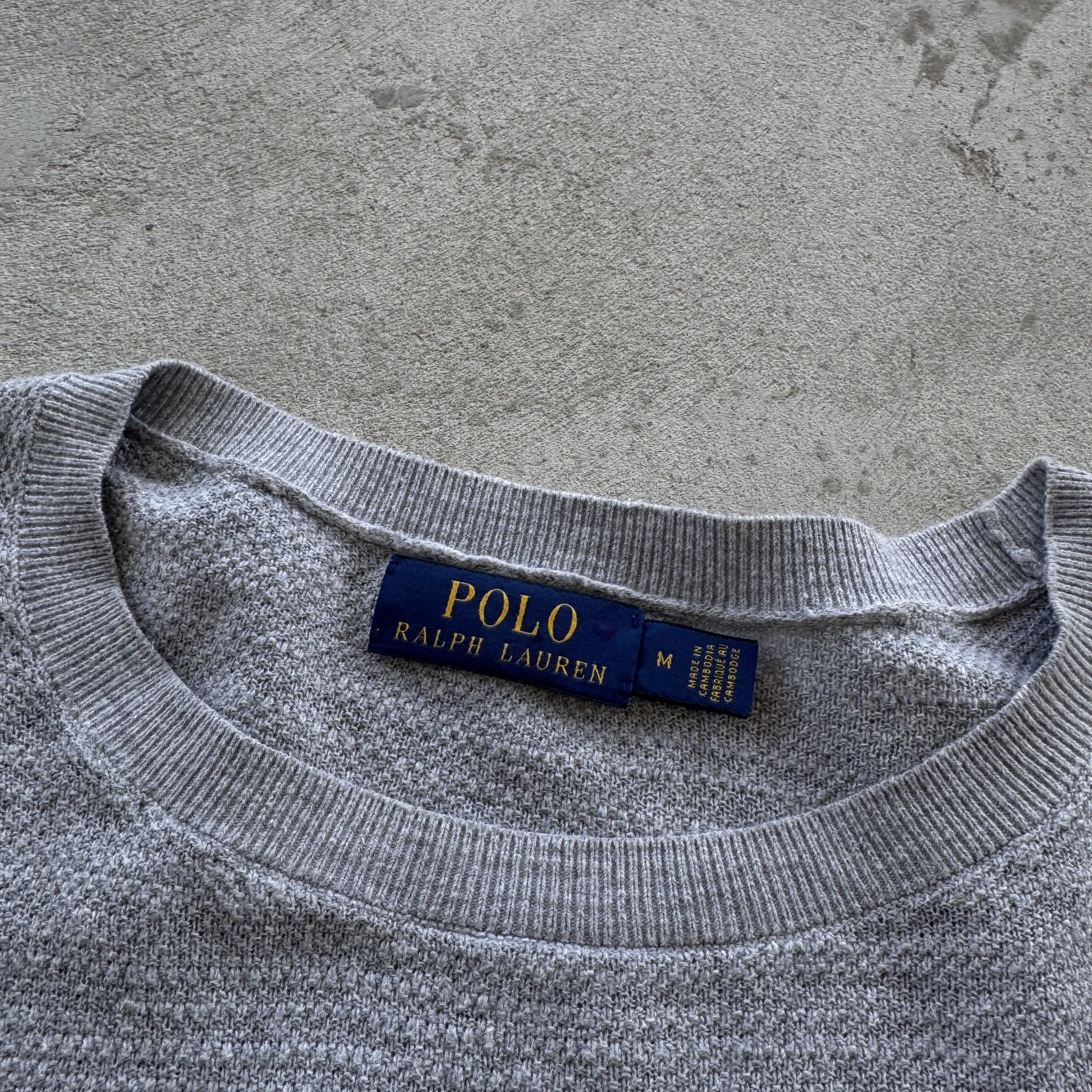 Polo Ralph Lauren Polo Ralph Lauren Grey Knit Sweater Crewneck Cotton Silk Size US M / EU 48-50 / 2 - 5 Thumbnail